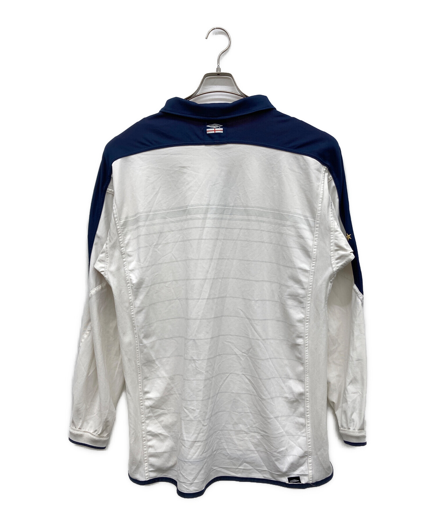 中古・古着通販】UMBRO (アンブロ) ゲームシャツ ホワイト×ネイビー