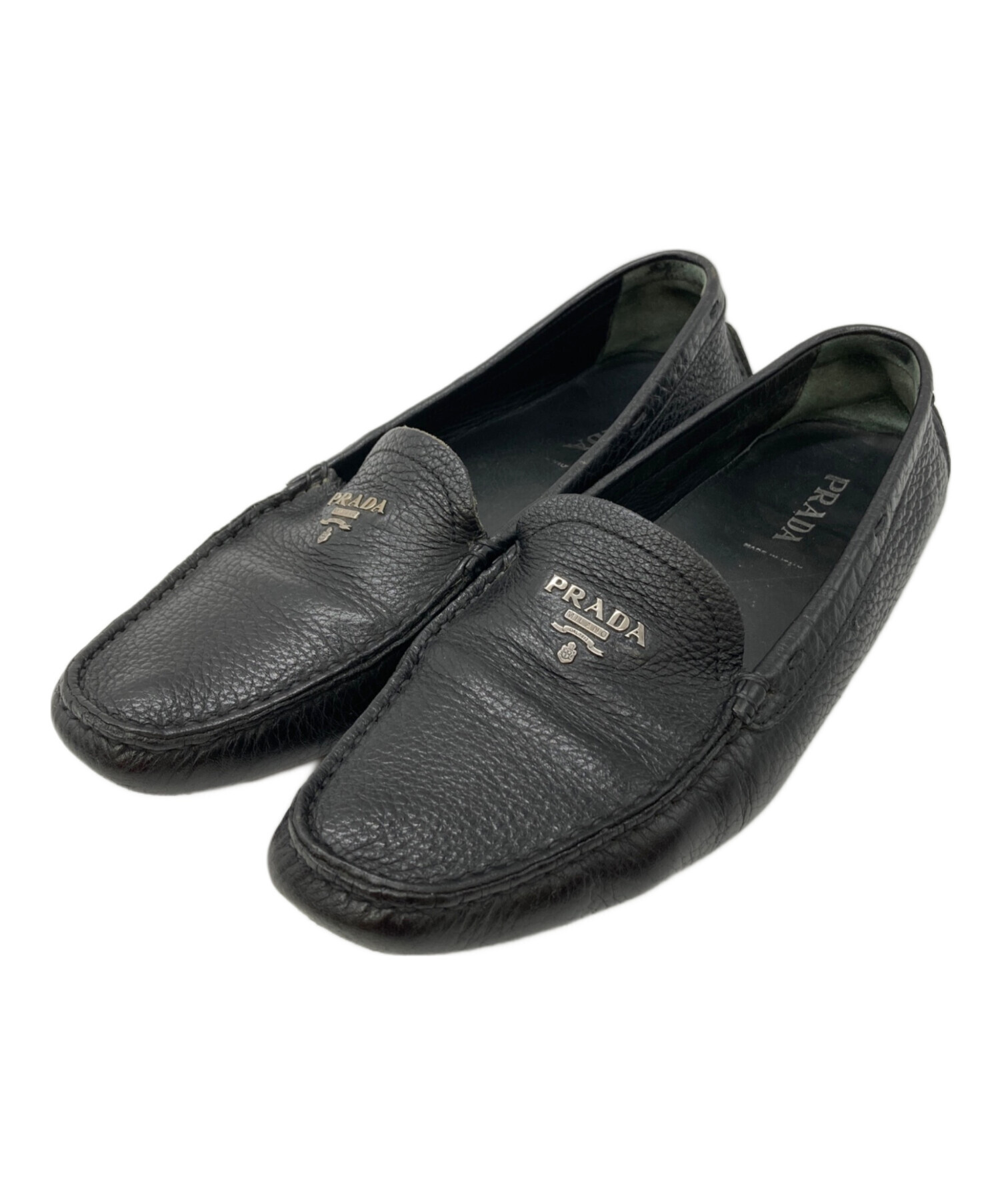 PRADA ブラック ローファー　ドライビングシューズ 中古・古着通販】PRADA (プラダ) ドライビングシューズ ブラック