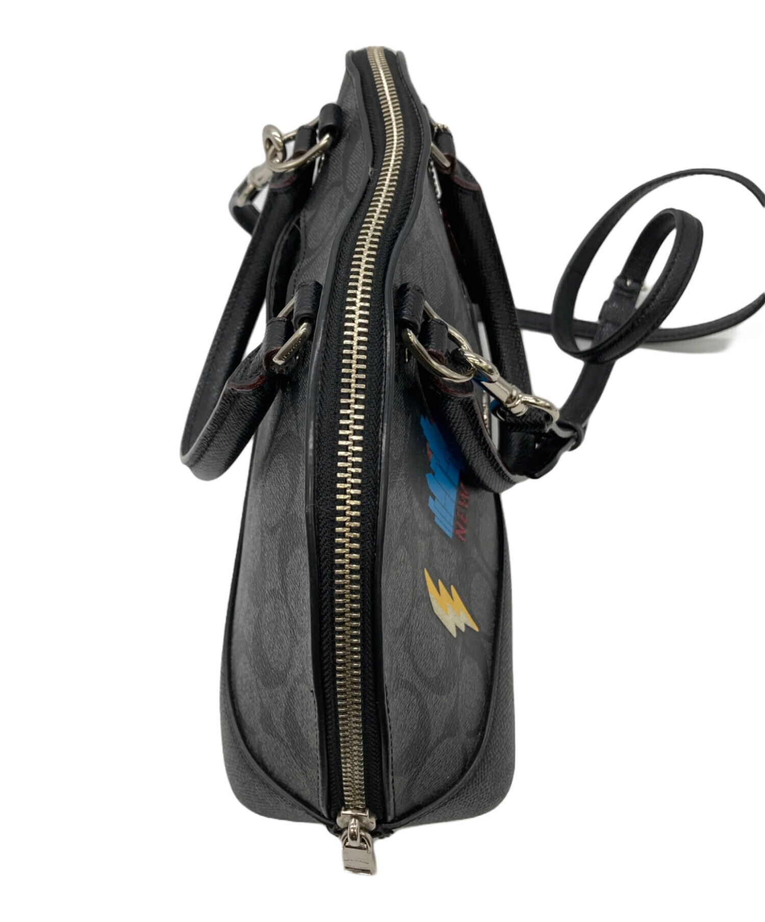 中古・古着通販】COACH (コーチ) ミニシエラシグネチャー2WAYバッグ