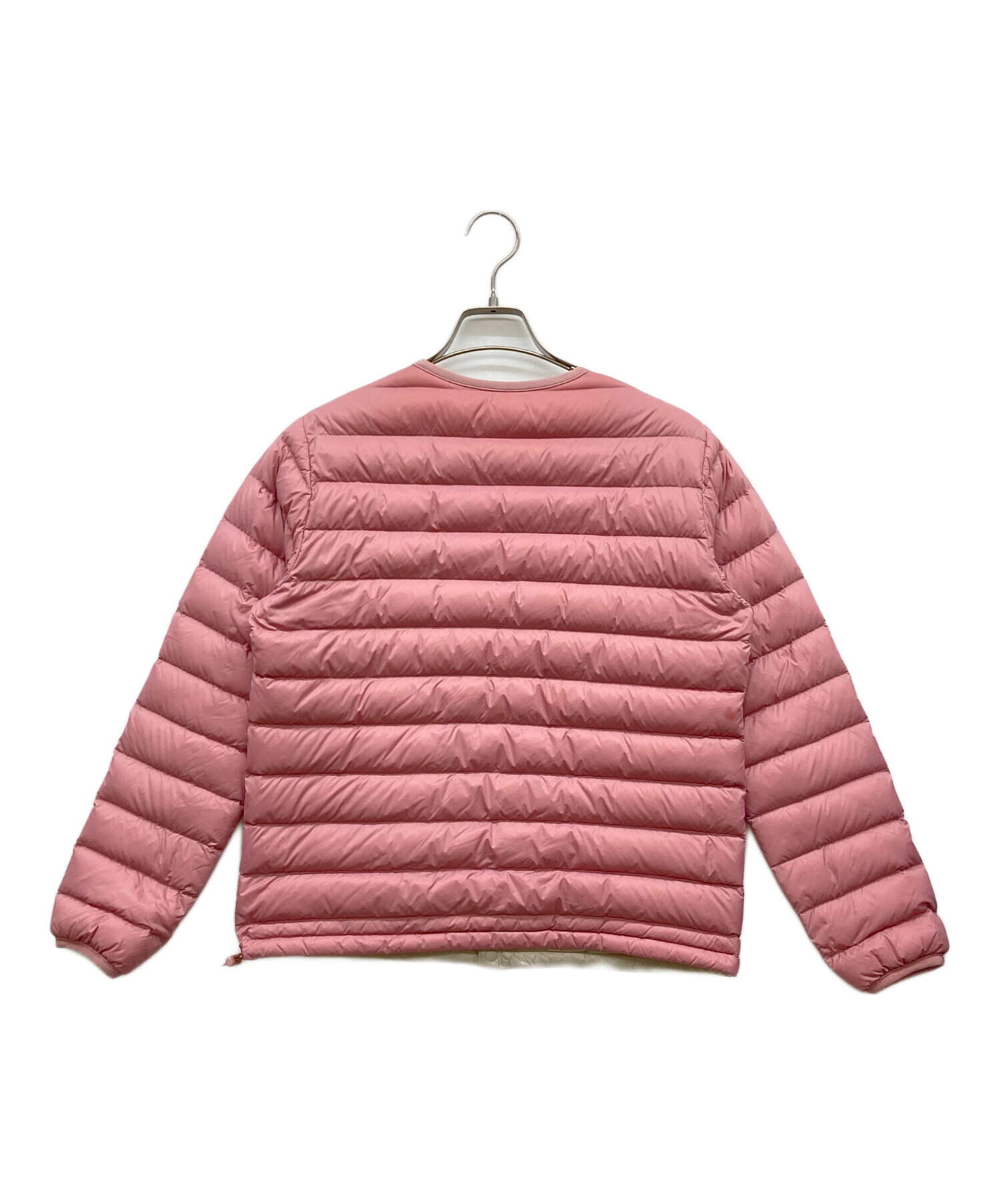 DANTON インナーダウンジャケット ピンク 中古・古着通販】DANTON (ダントン) ラウンドネックインナーダウン