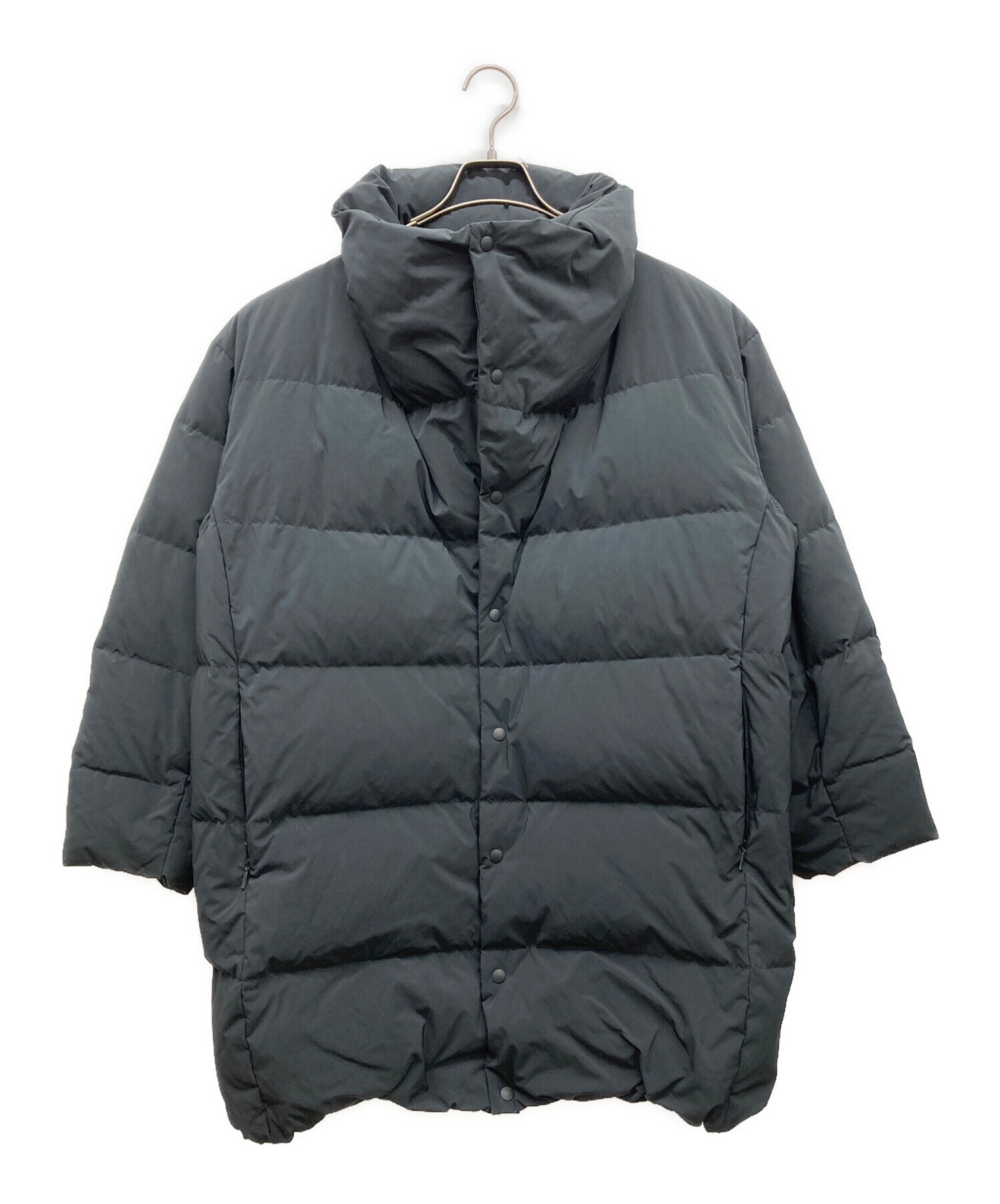 中古・古着通販】HAKUU (ハク) MID DOWN コート ブラック サイズ:M