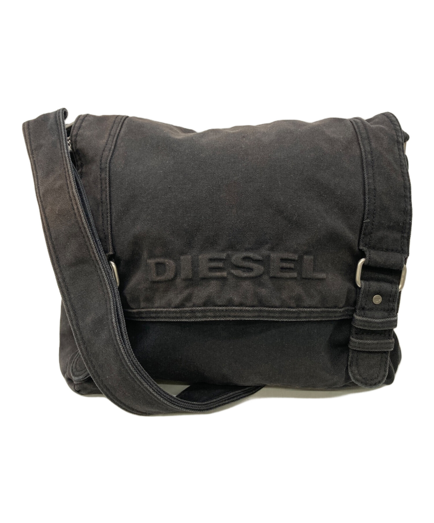 中古・古着通販】DIESEL (ディーゼル) エンボスロゴメッセンジャー