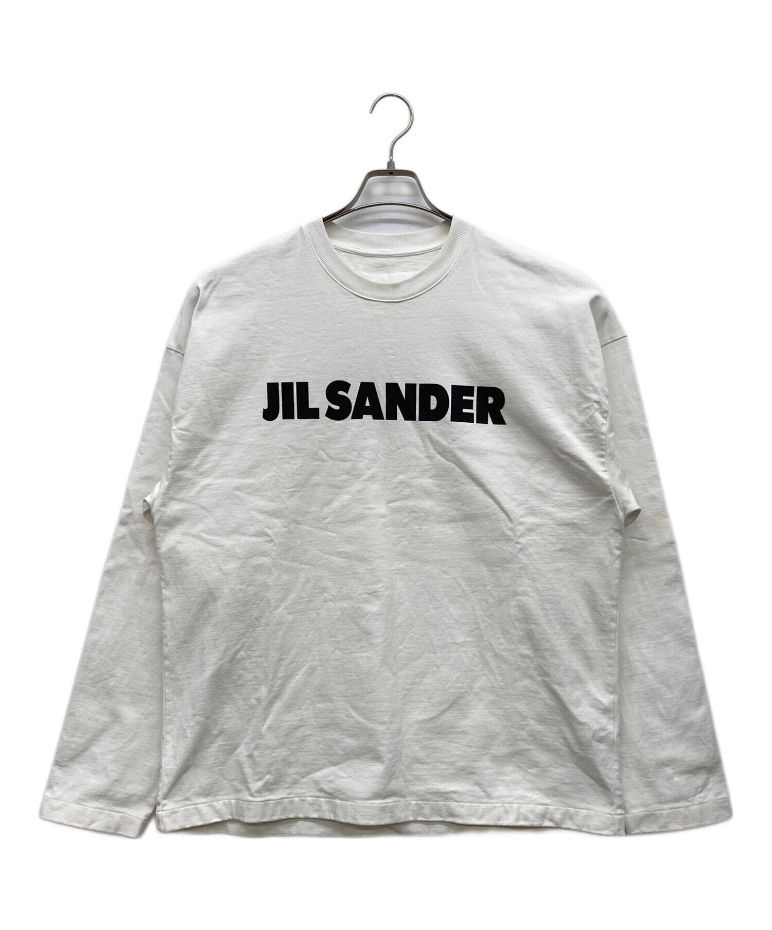 JIL SANDER ジルサンダー　ロゴプリント長袖カットソー 中古・古着通販】JIL SANDER (ジルサンダー) ロゴプリント長袖