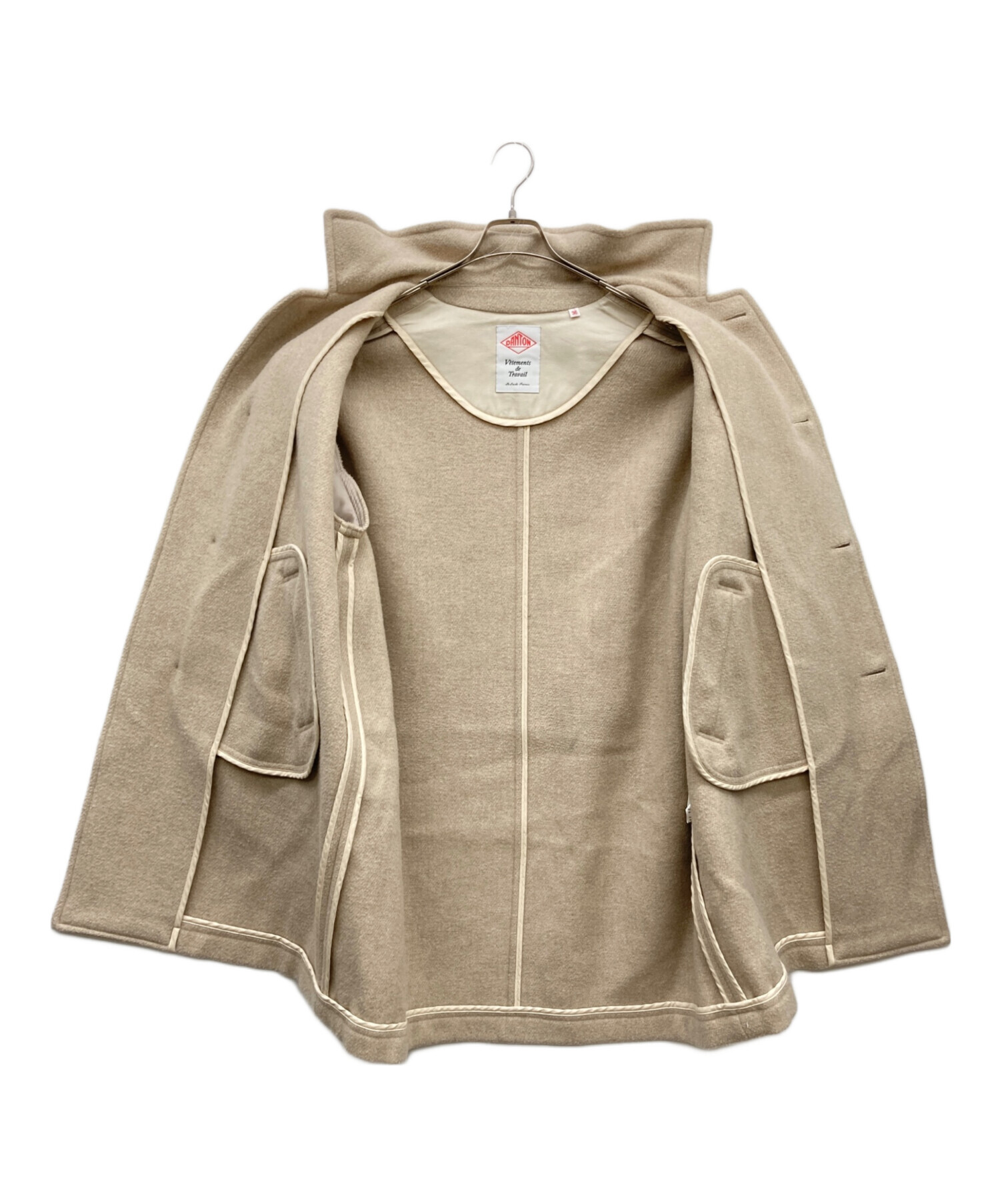 中古・古着通販】DANTON (ダントン) W/P LONG COAT ベージュ サイズ:36