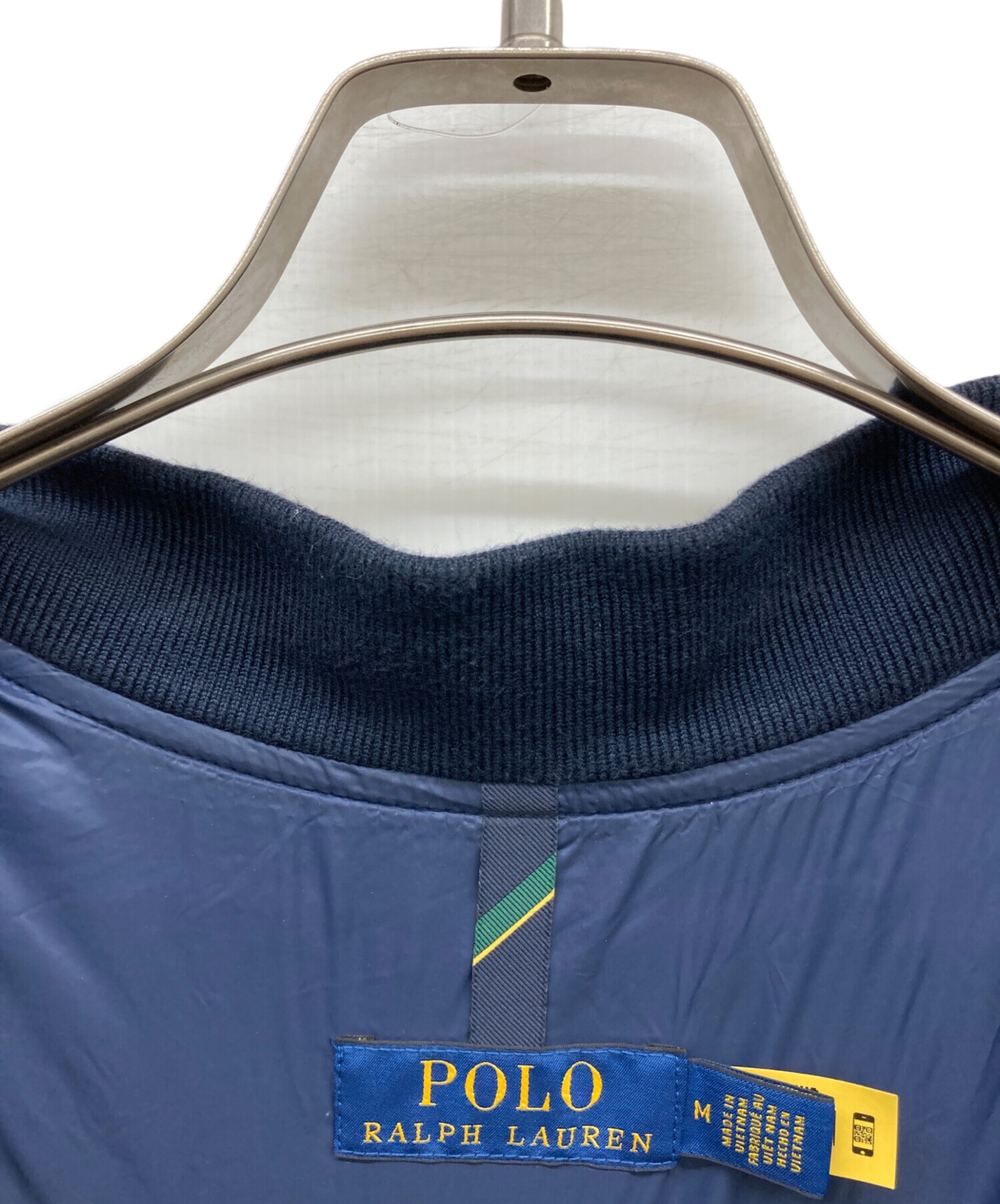 新品 ポロラルフローレン MA-1 ボンバージャケット XS ネイビー 中古・古着通販】POLO RALPH LAUREN (ポロ・ラルフローレン) ボンバー