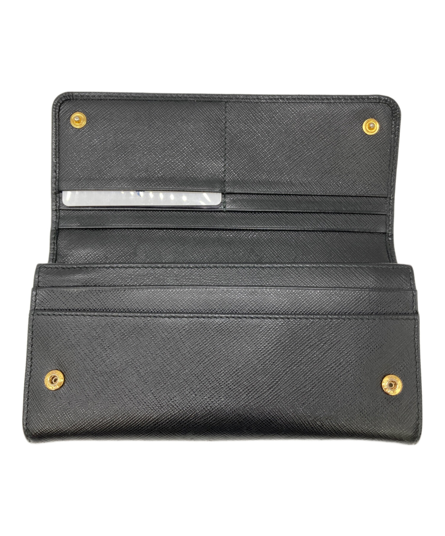 中古・古着通販】PRADA (プラダ) リボン長財布 SAFFIANO FIOCCO