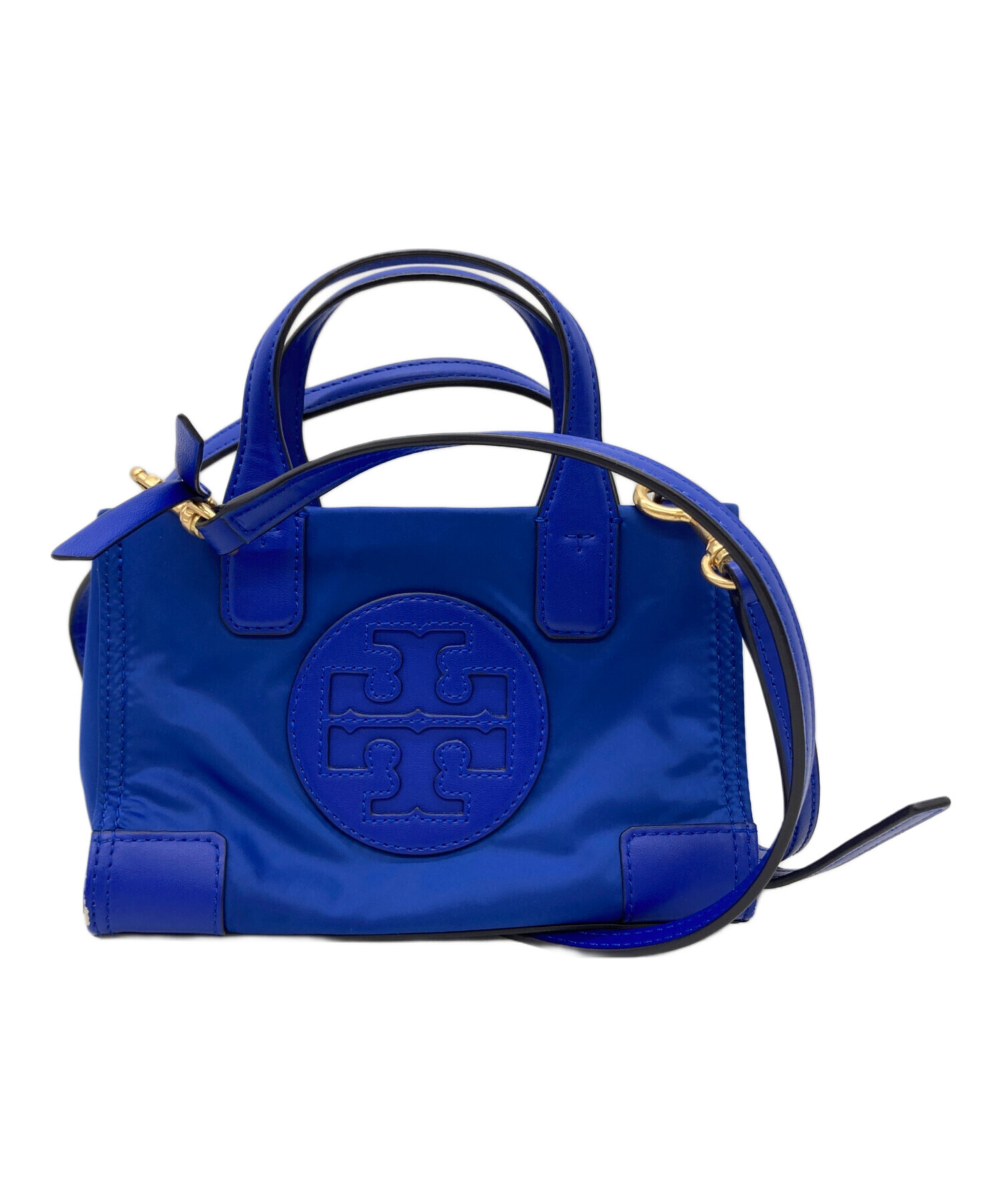 Tory Burch 2WAY ハンドバッグ ブルー 中古・古着通販】TORY BURCH (トリーバーチ) 2WAYハンドバッグ ブルー