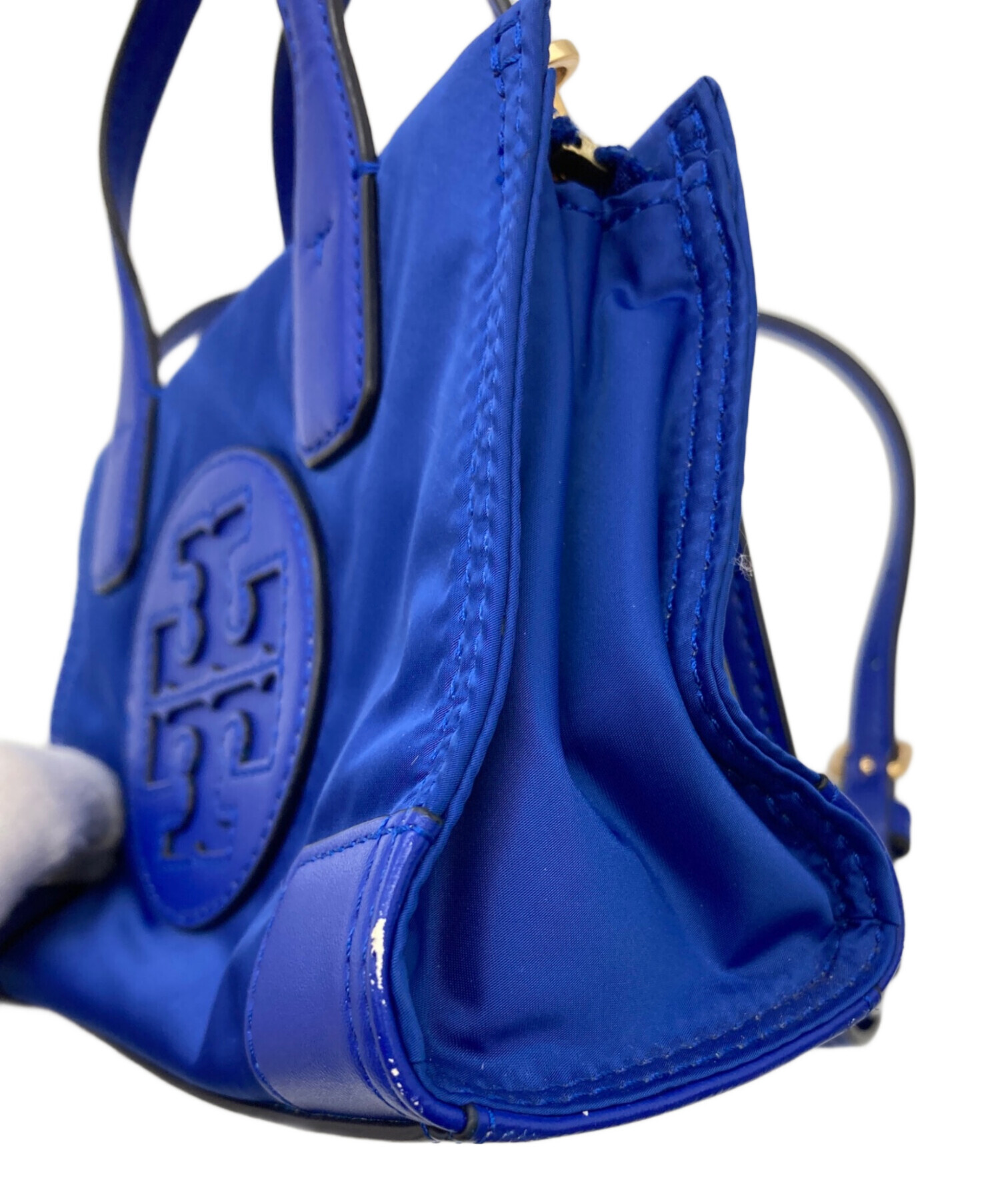 Tory Burch 2WAY ハンドバッグ ブルー 中古・古着通販】TORY BURCH (トリーバーチ) 2WAYハンドバッグ ブルー