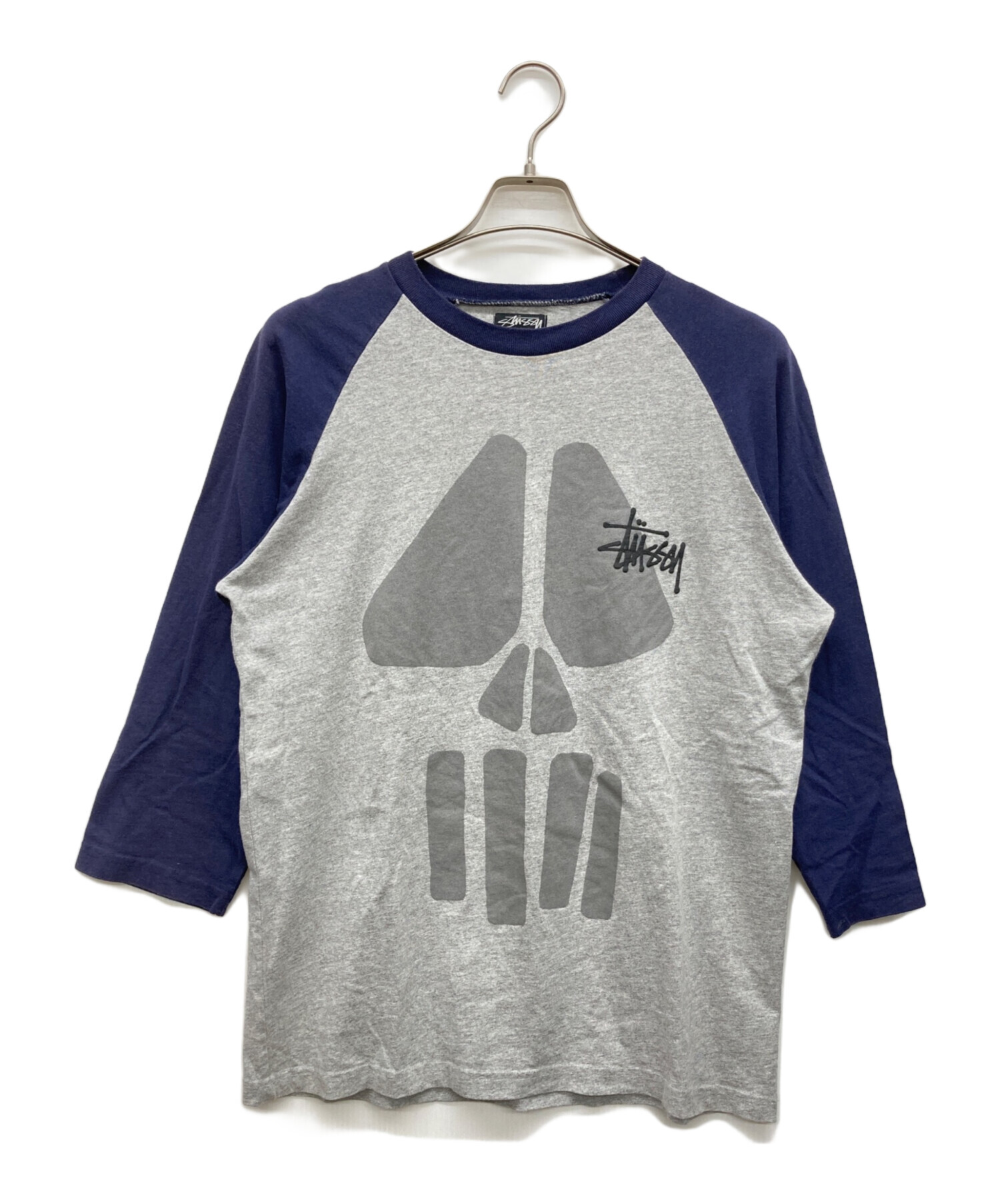 中古・古着通販】stussy (ステューシー) スカルプリントラグランT
