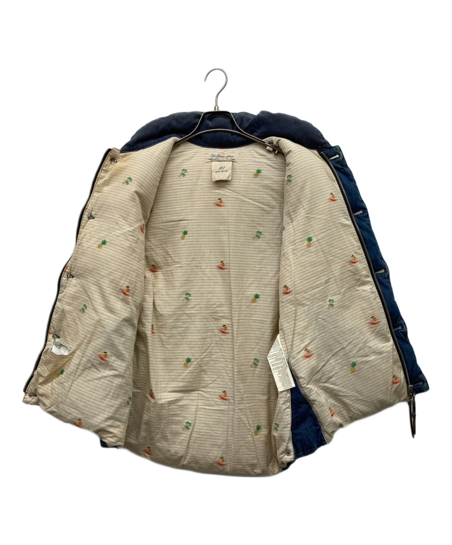 中古・古着通販】REMI RELIEF (レミレリーフ) デニムダウンベスト