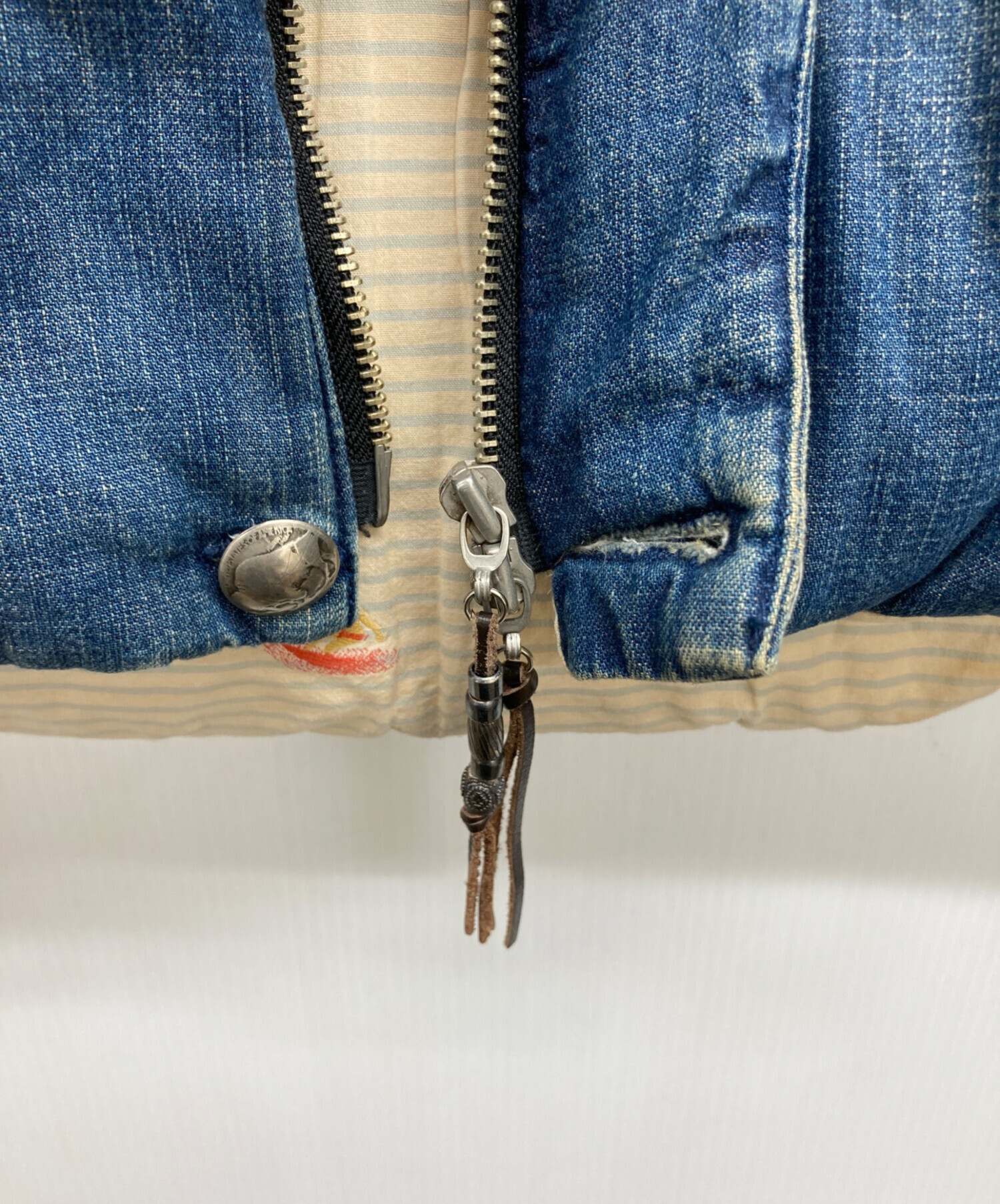 中古・古着通販】REMI RELIEF (レミレリーフ) デニムダウンベスト