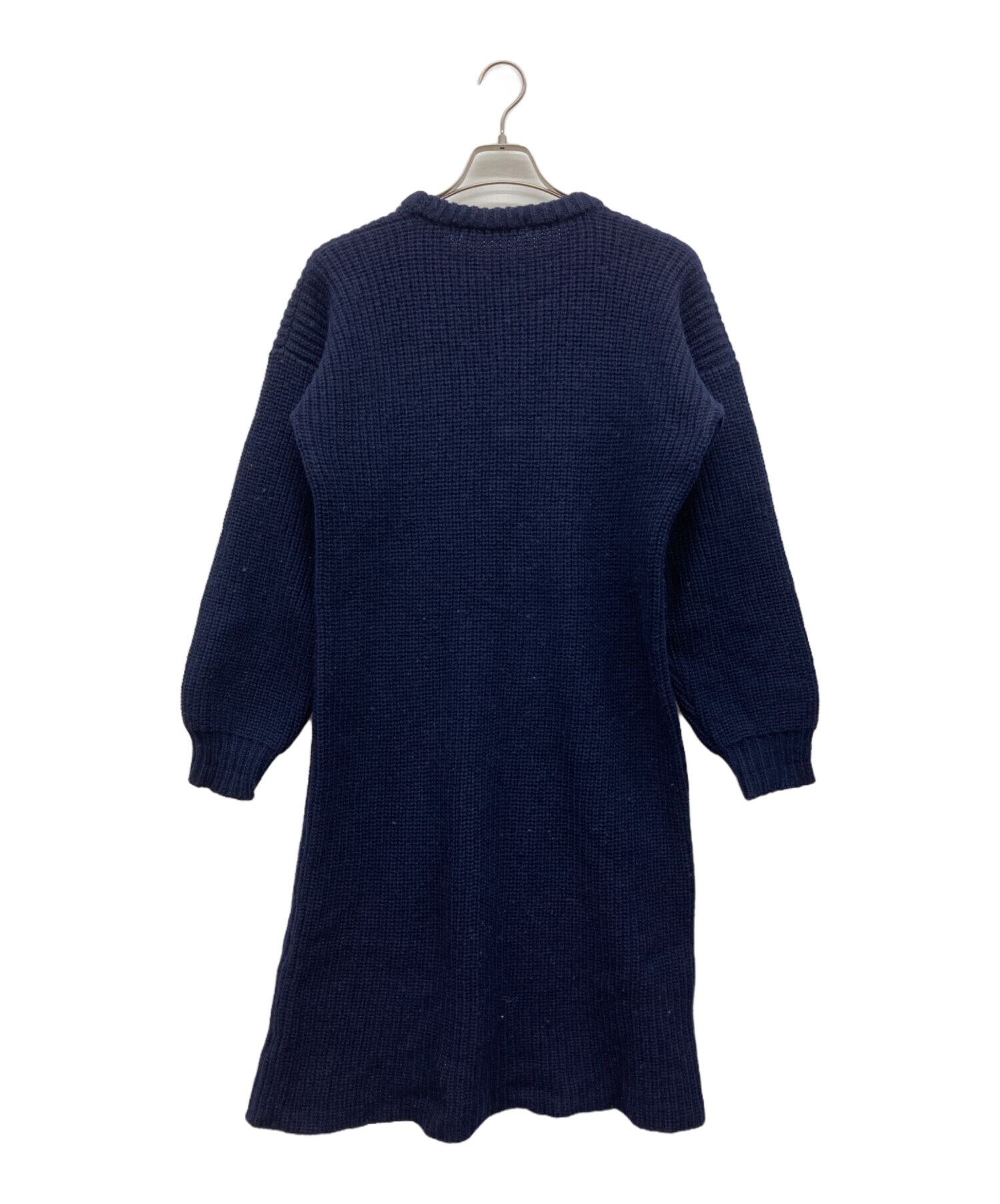 ​ コムデギャルソン 濃紺 半袖 サマーニット フリーサイズ 毛100% 中古・古着通販】COMME des GARCONS (コムデギャルソン) 80s ニット