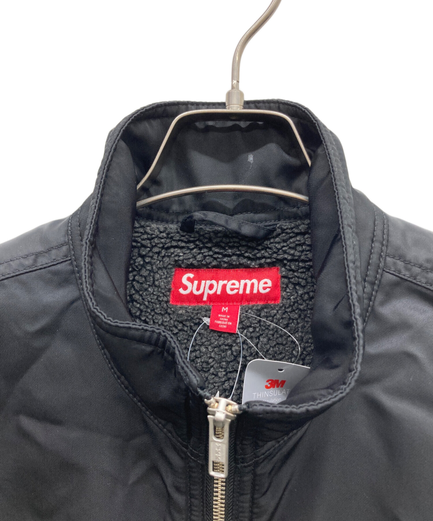 み*る様 Supreme ナイロンジャケット・パンツセット L ブラック/グレー 中古・古着通販】SUPREME (シュプリーム) Stand Collar Lined Nylon