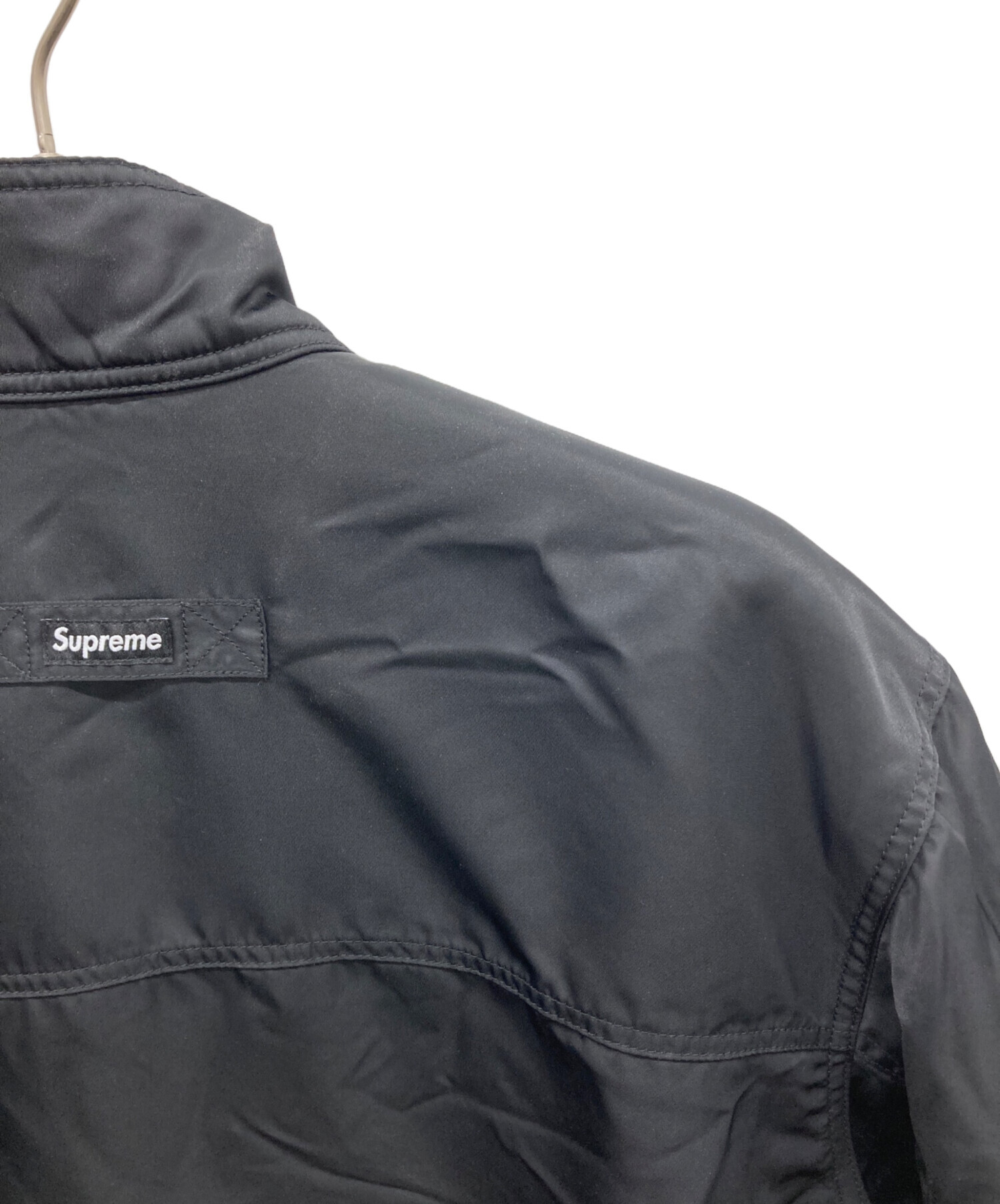 み*る様 Supreme ナイロンジャケット・パンツセット L ブラック/グレー 中古・古着通販】SUPREME (シュプリーム) Stand Collar Lined Nylon