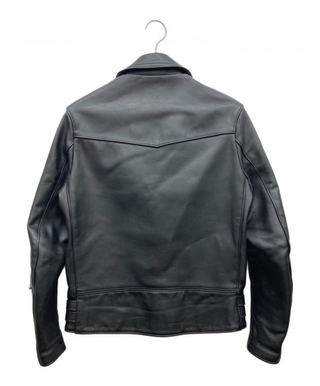 HOUSTON N.Y.C. レザーライダースジャケット サイズ36 中古・古着通販】666 (666) レザーライダースジャケット ブラック