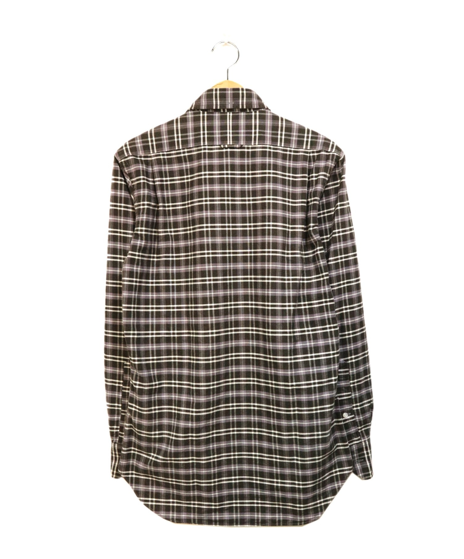 中古・古着通販】Thom Browne (トムブラウン) チェックシャツ グレー 