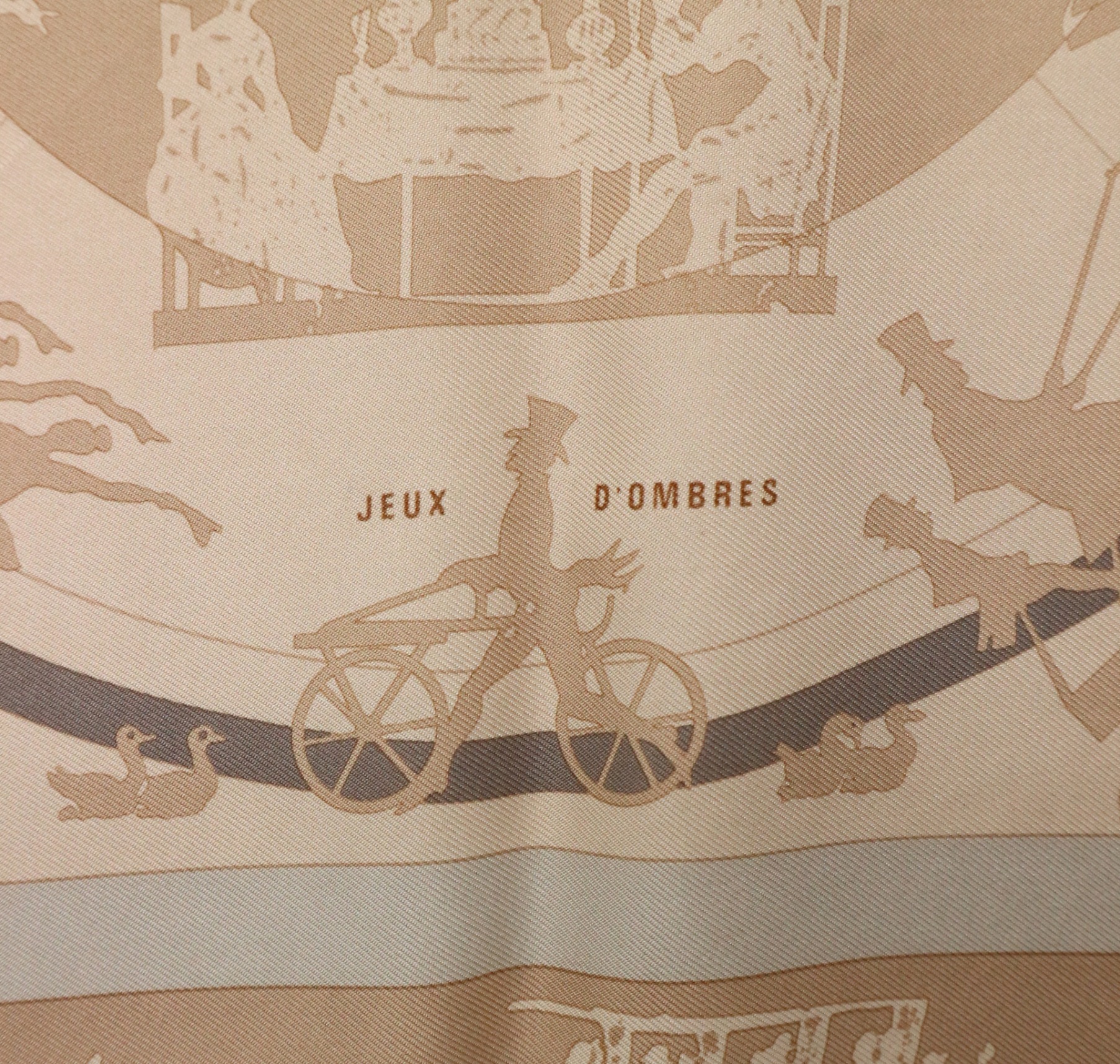 中古・古着通販】HERMES (エルメス) シルクスカーフ ベージュ