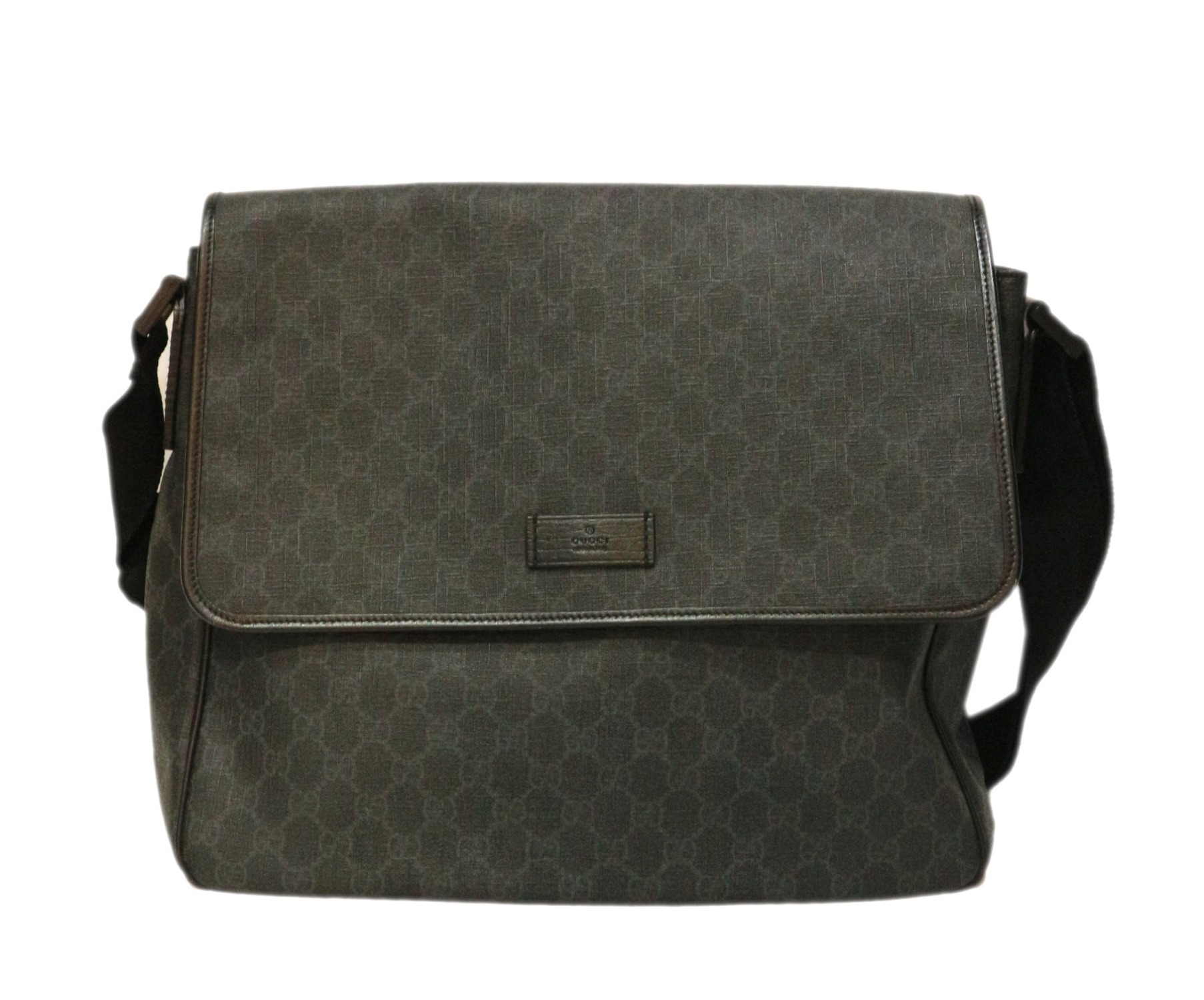 中古・古着通販】GUCCI (グッチ) メッセンジャーバッグ ブラック
