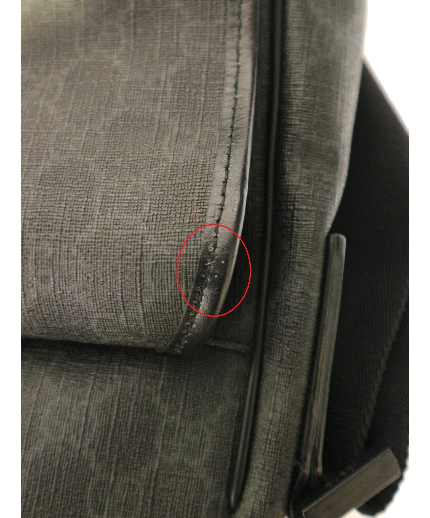 中古・古着通販】GUCCI (グッチ) メッセンジャーバッグ ブラック