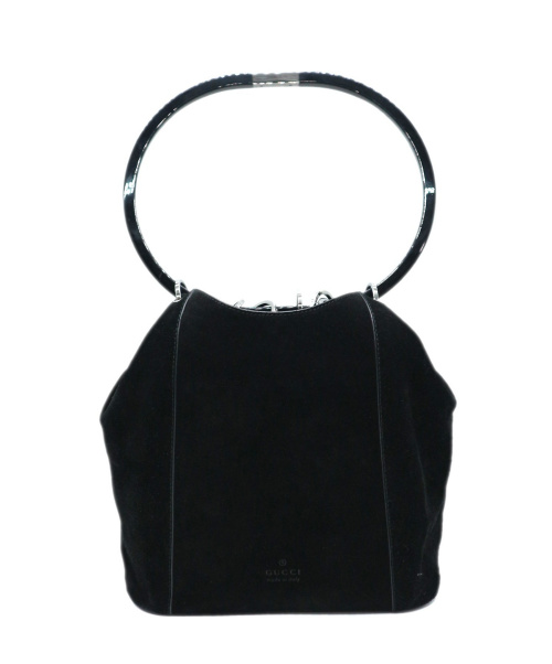 GUCCI ブラックスエード ハンドバッグ 2020111318410071901.JPG