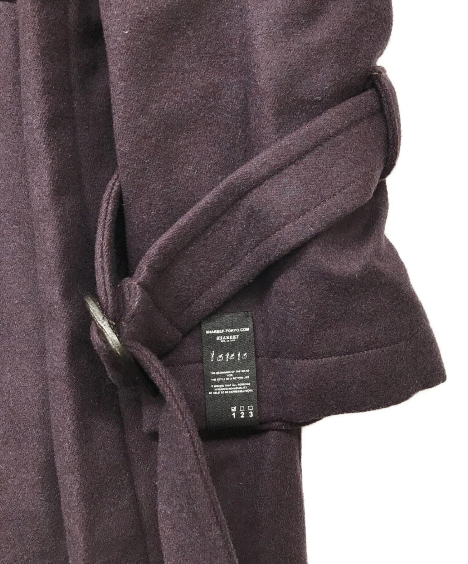 中古・古着通販】SHAREEF (シャリーフ) W FACE MELTON ダッフルコート