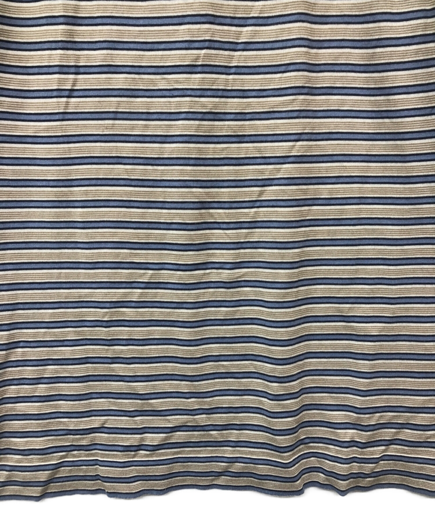LOUISVUITTON ルイヴィトン ボーダー ニット ポロシャツ 中古・古着通販】LOUIS VUITTON (ルイ ヴィトン) コットンシルク