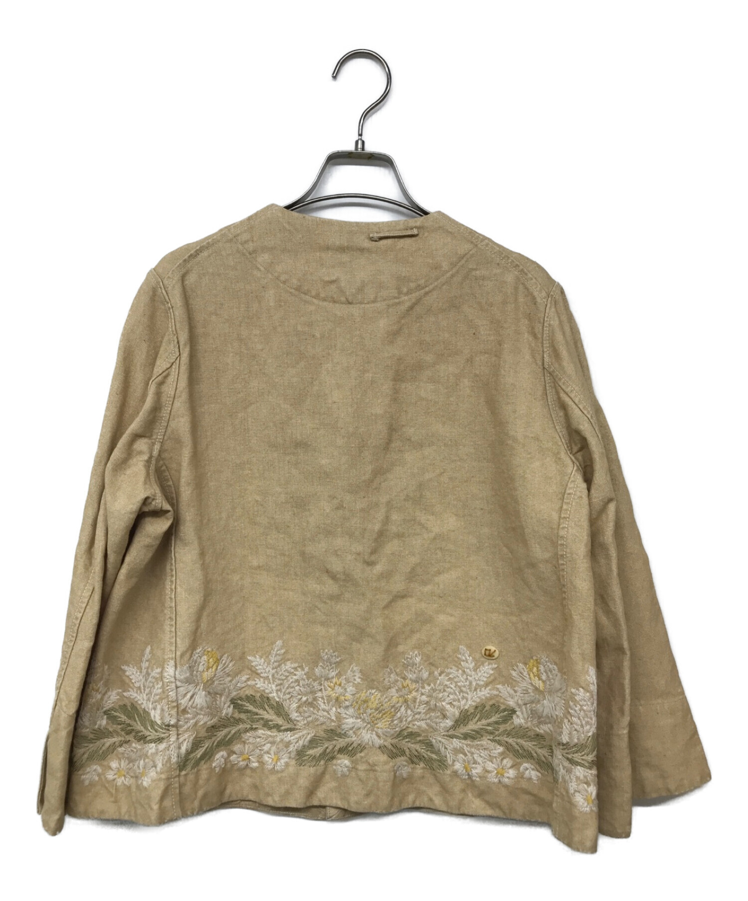 45R☆リネンダックの刺繍ボレロ 【公式通販】