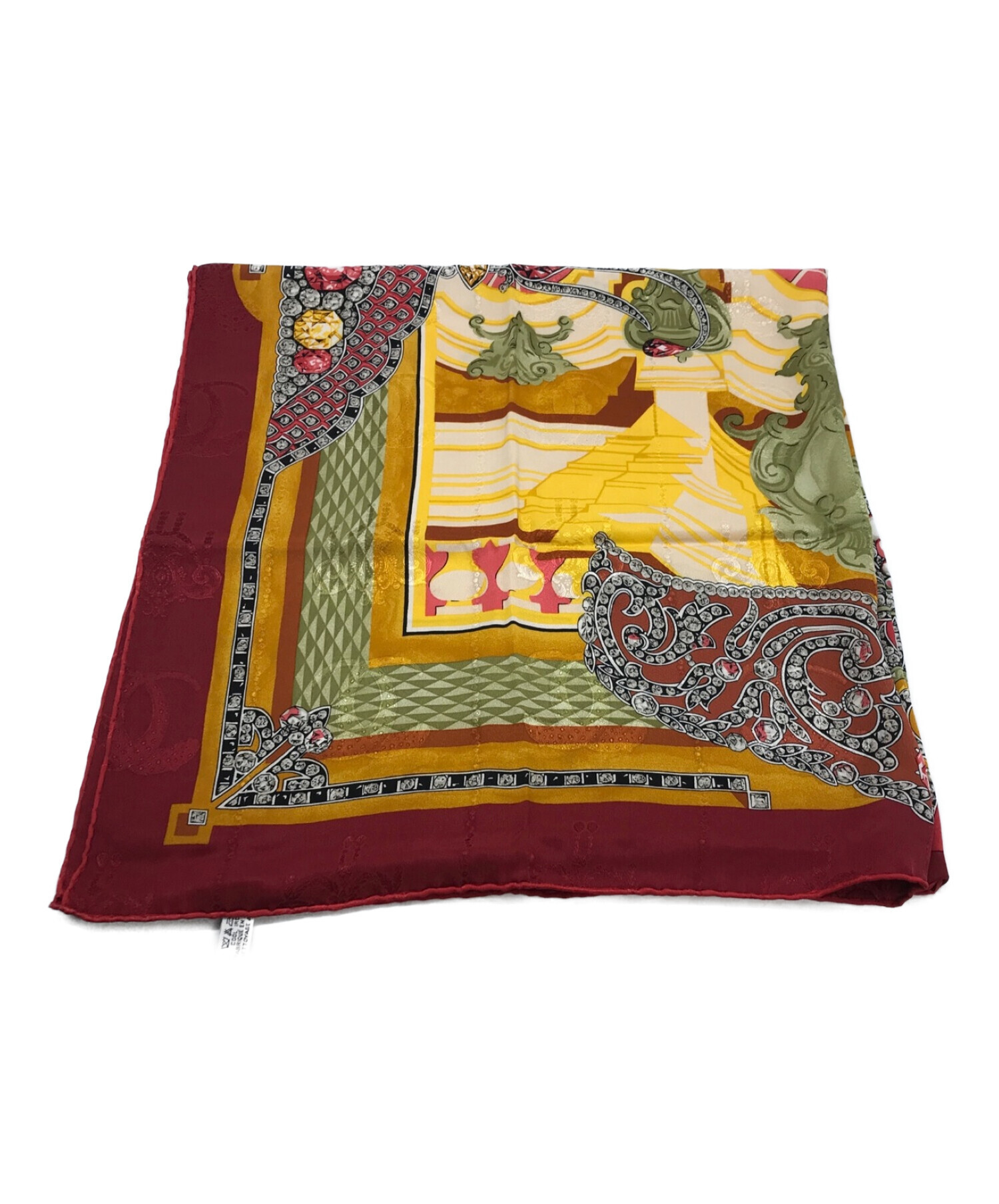 中古・古着通販】Cartier (カルティエ) シルクスカーフ レッド