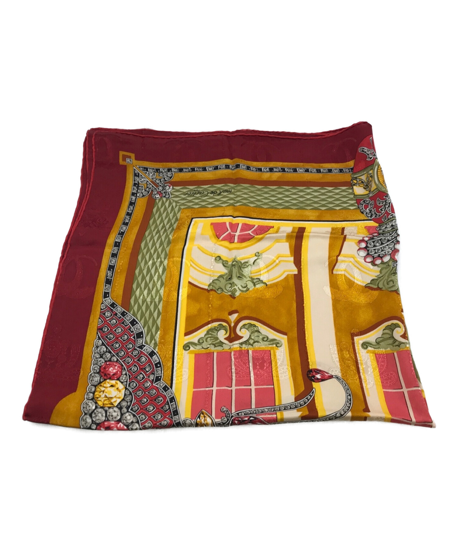 中古・古着通販】Cartier (カルティエ) シルクスカーフ レッド