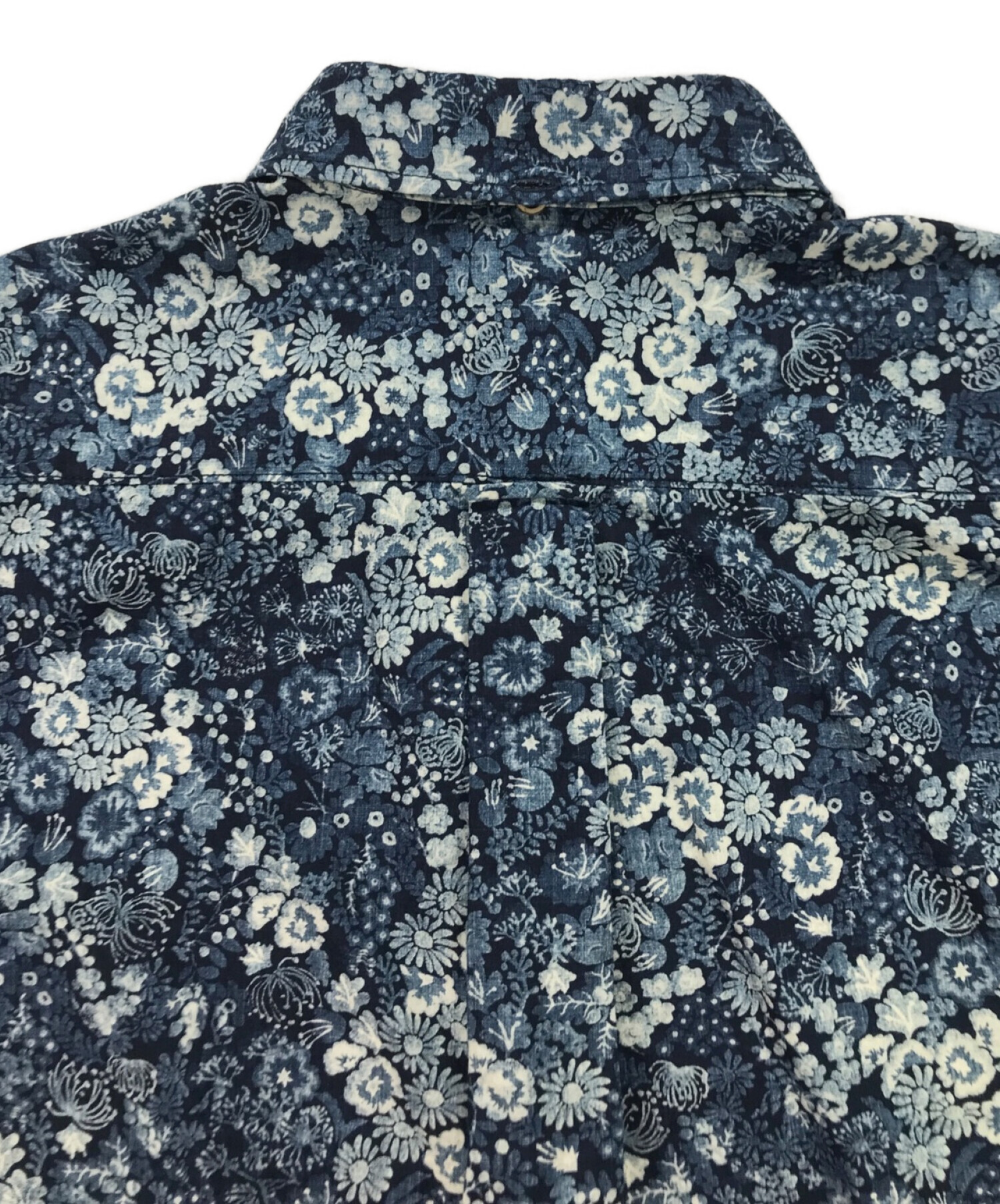 未使用級✨45R 秋の実プリントの908オーシャンシャツ（インディゴ） 現行タグ 中古・古着通販】45R (フォーティーファイブアール) 秋の実プリントの