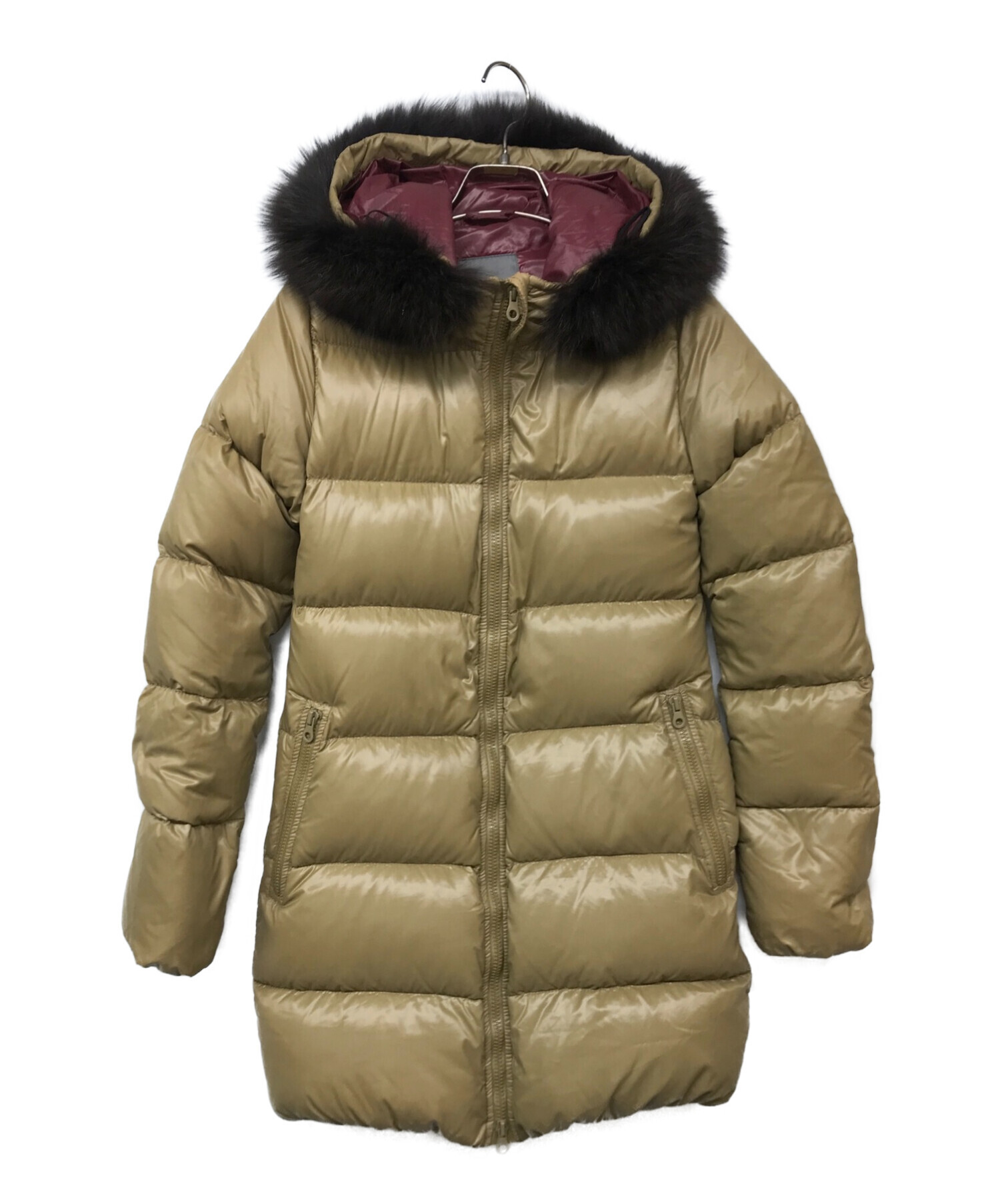 DUVETICA ブラウン ダウンロングジャケット 38 美品】DUVETICA ダーク