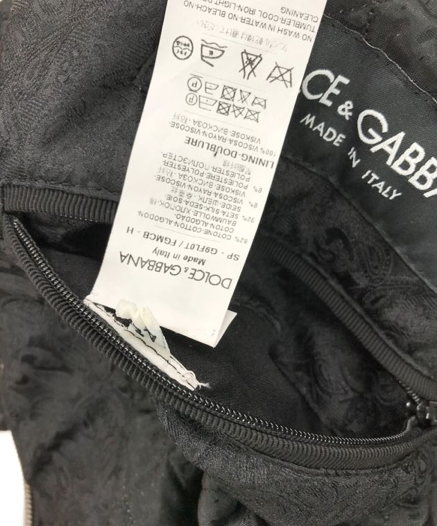 モ*ー様 ドルチェアンドガッバーナ シルク ロゴ刺繍 ブルゾン ジャケット サイ モ*ー様 ドルチェアンドガッバーナ シルク ロゴ刺繍 ブルゾン