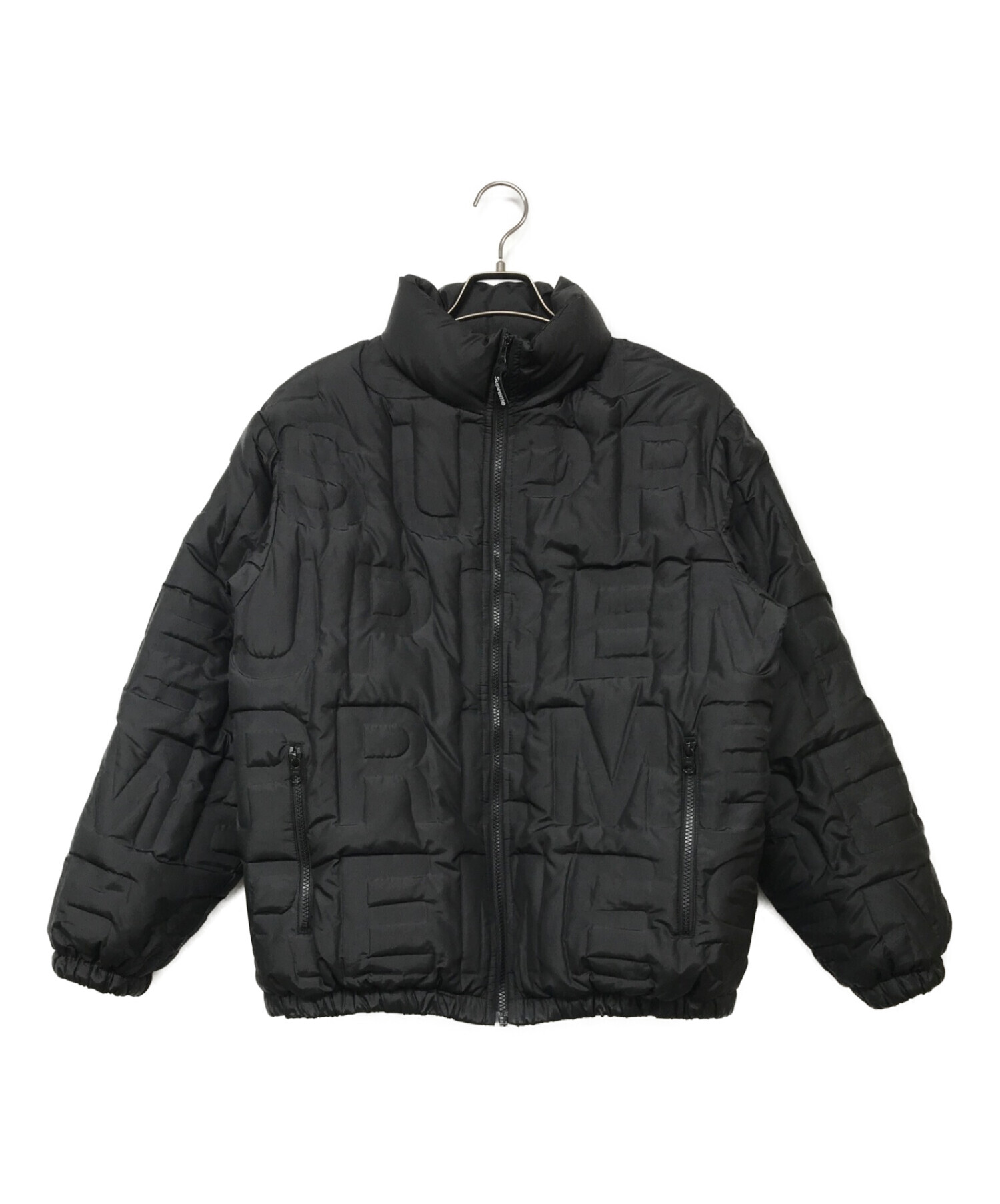 supreme Bonded Logo Puffy Jacket ブラック