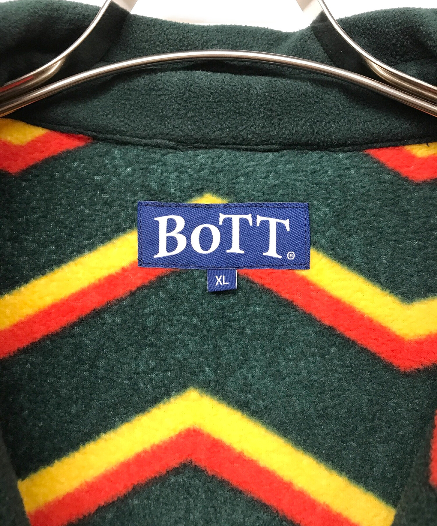 中古・古着通販】BoTT (ボット) fleece bomber jacket グリーン 中古・古着通販】BoTT (ボット) fleece bomber jacket グリーン