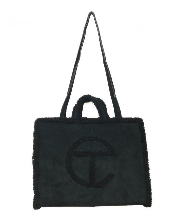 UGG ブラック トートバッグ 中古・古着通販】UGG (アグ) TELFAR (テルファー) LARGE SHOPPER/ボア