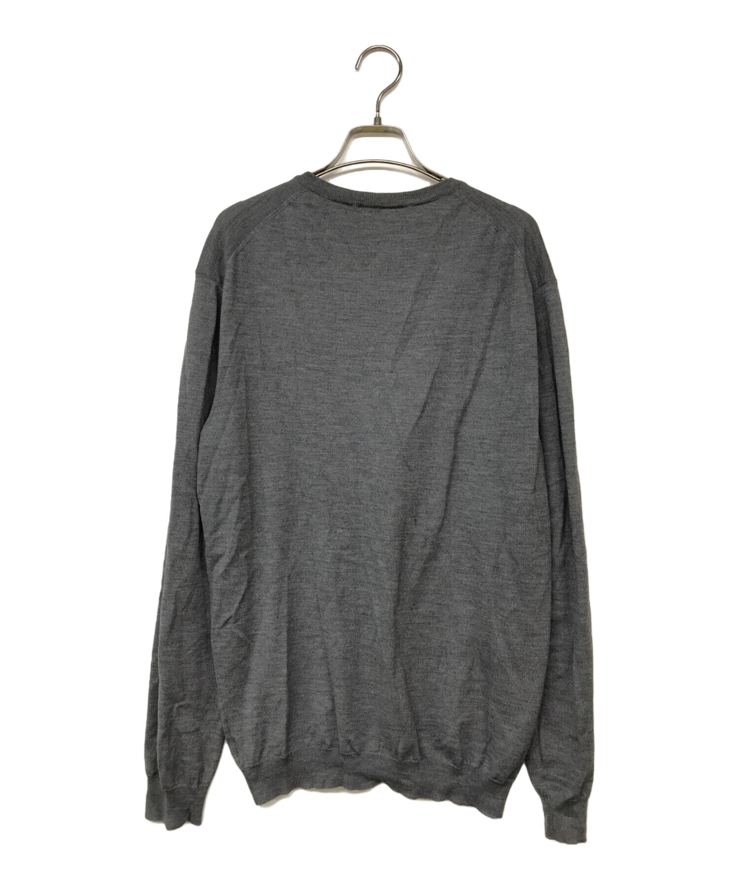 ZANONE ザノーネ ニット・セーター メンズ 【古着】【中古】 中古・古着通販】Zanone (ザノーネ) Vネックニット グレー サイズ:54