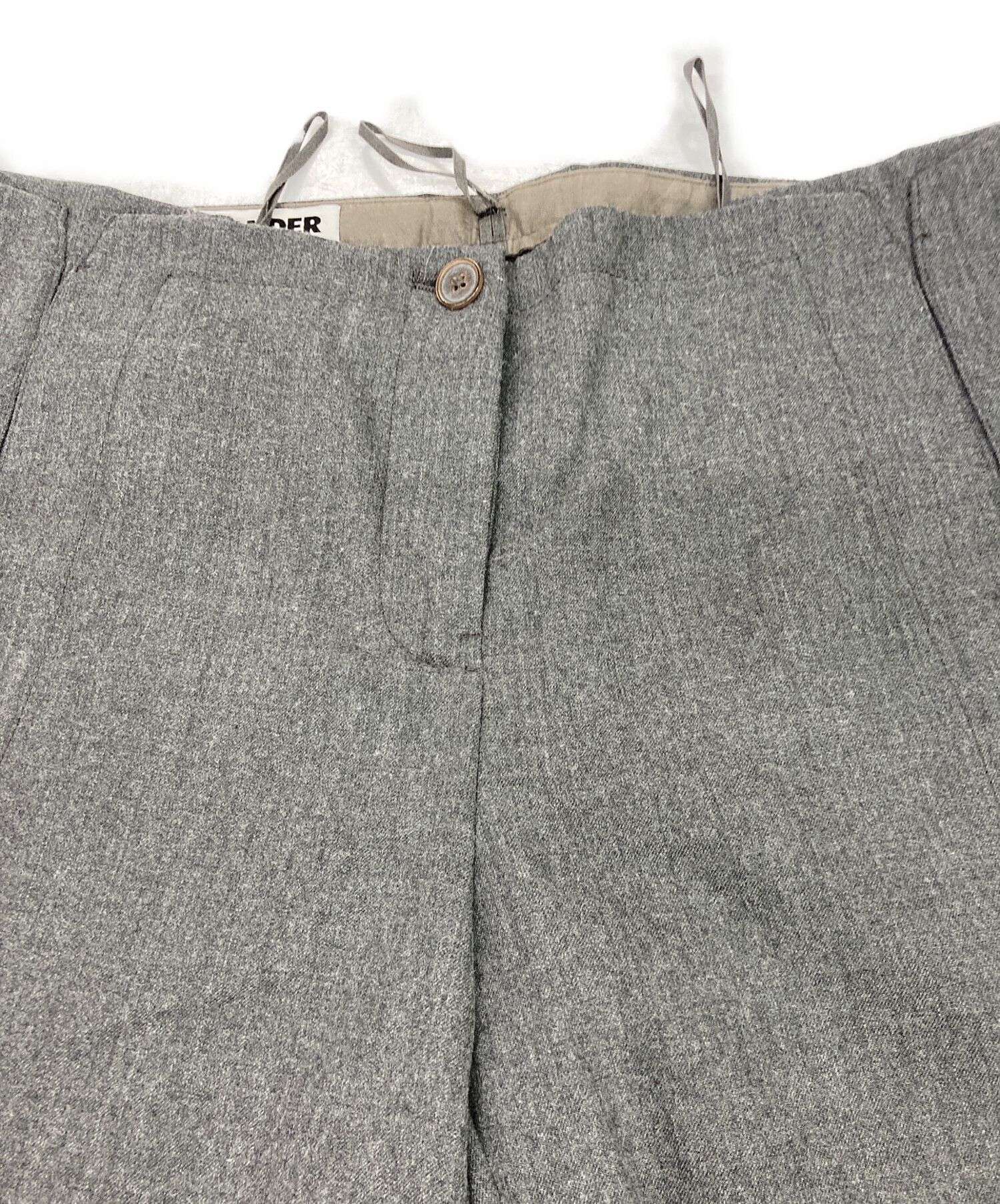 中古・古着通販】JIL SANDER (ジルサンダー) ウールスラックス グレー