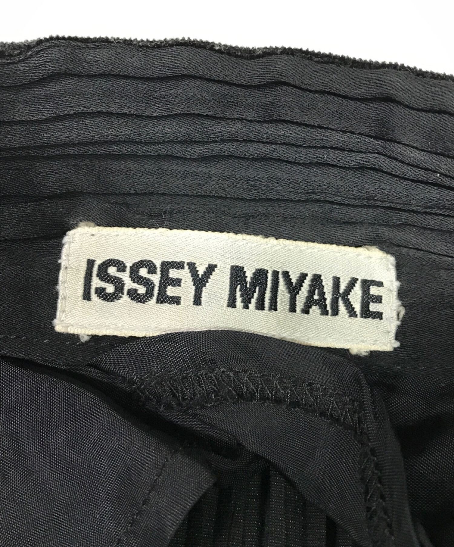 中古・古着通販】ISSEY MIYAKE (イッセイミヤケ) プリーツベロアシャツ