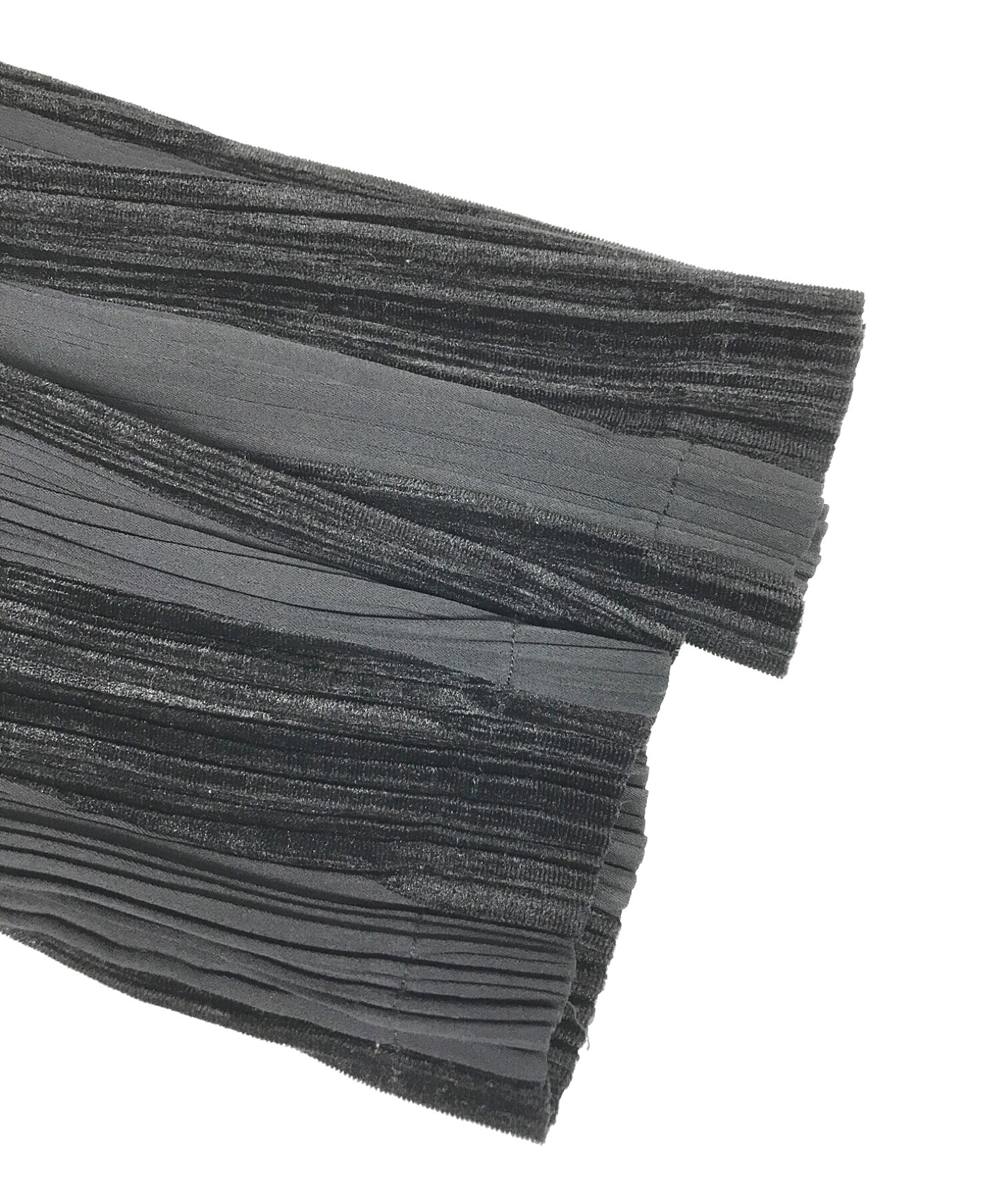 中古・古着通販】ISSEY MIYAKE (イッセイミヤケ) プリーツベロアシャツ