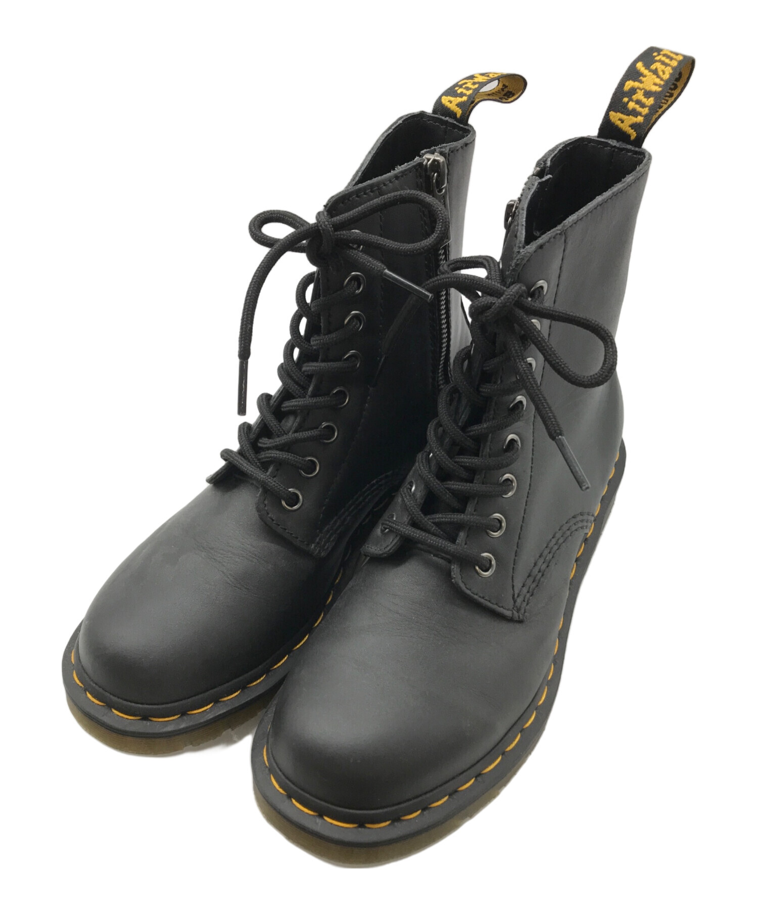 Dr. Martens PASCAL FRNT ZIP ブラック8ホール