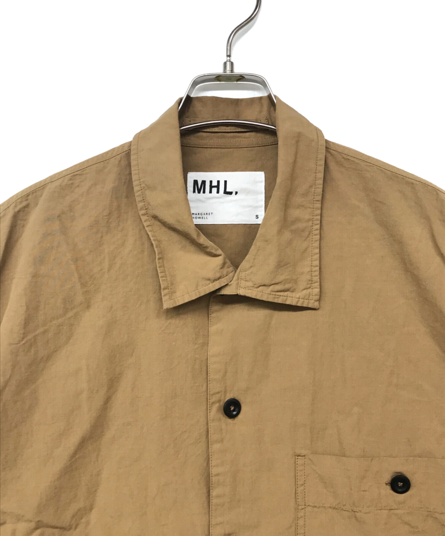 MHL. エムエイチエル コットン オープンカラーシャツ 23SS
