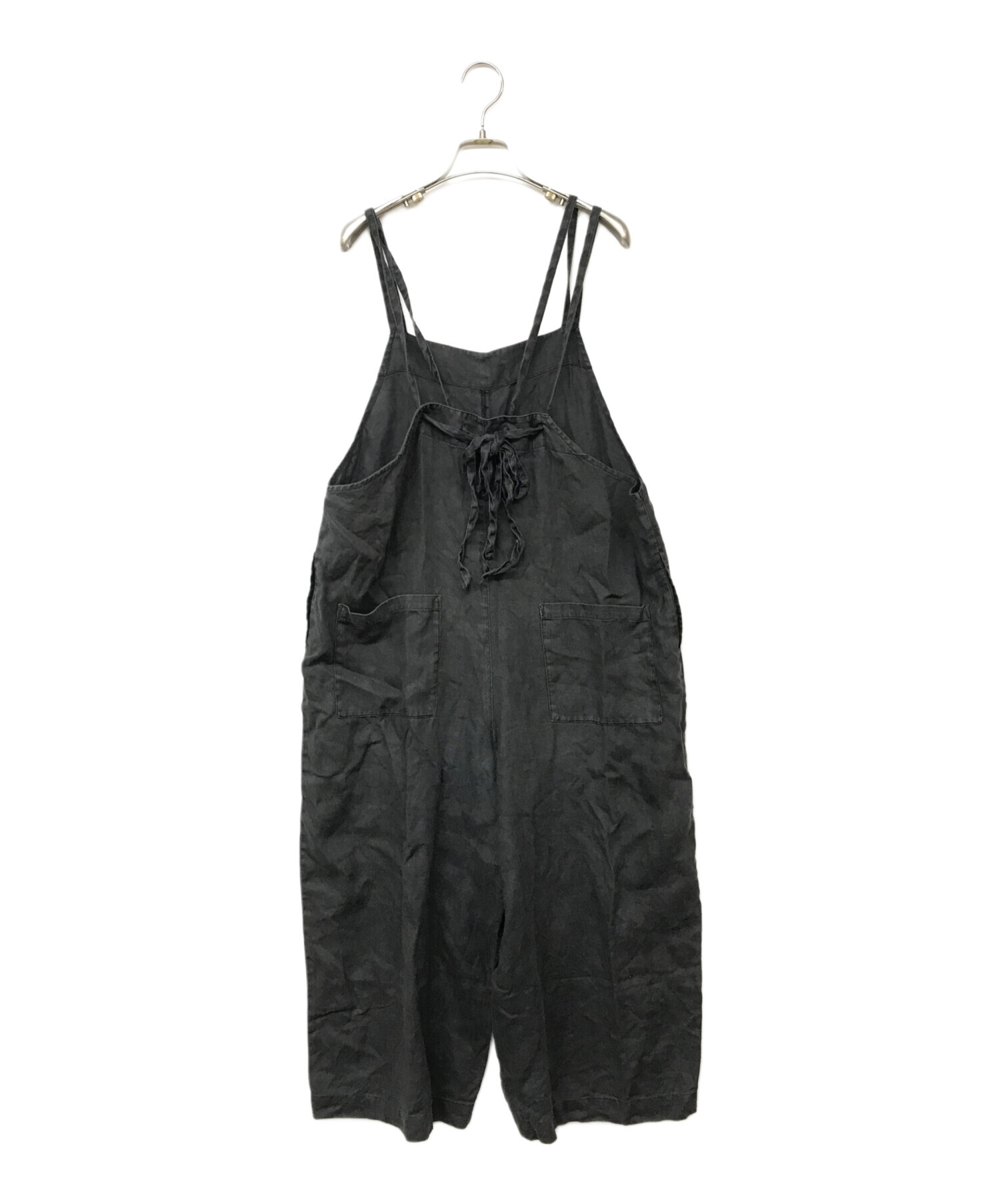 かぐれ リネンサロペット ブラック