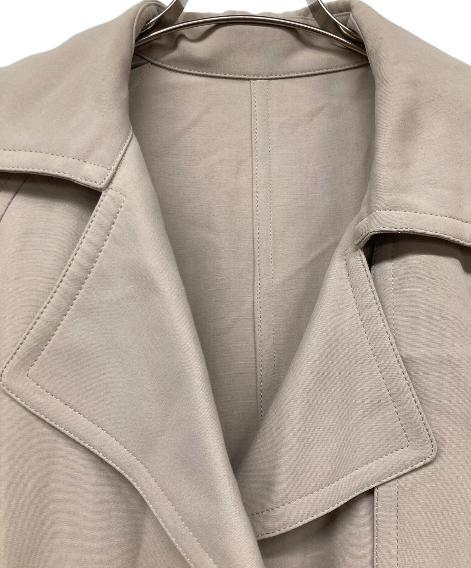 IENA アセテートコットンオーバーチェスターコート グレー サイズ36