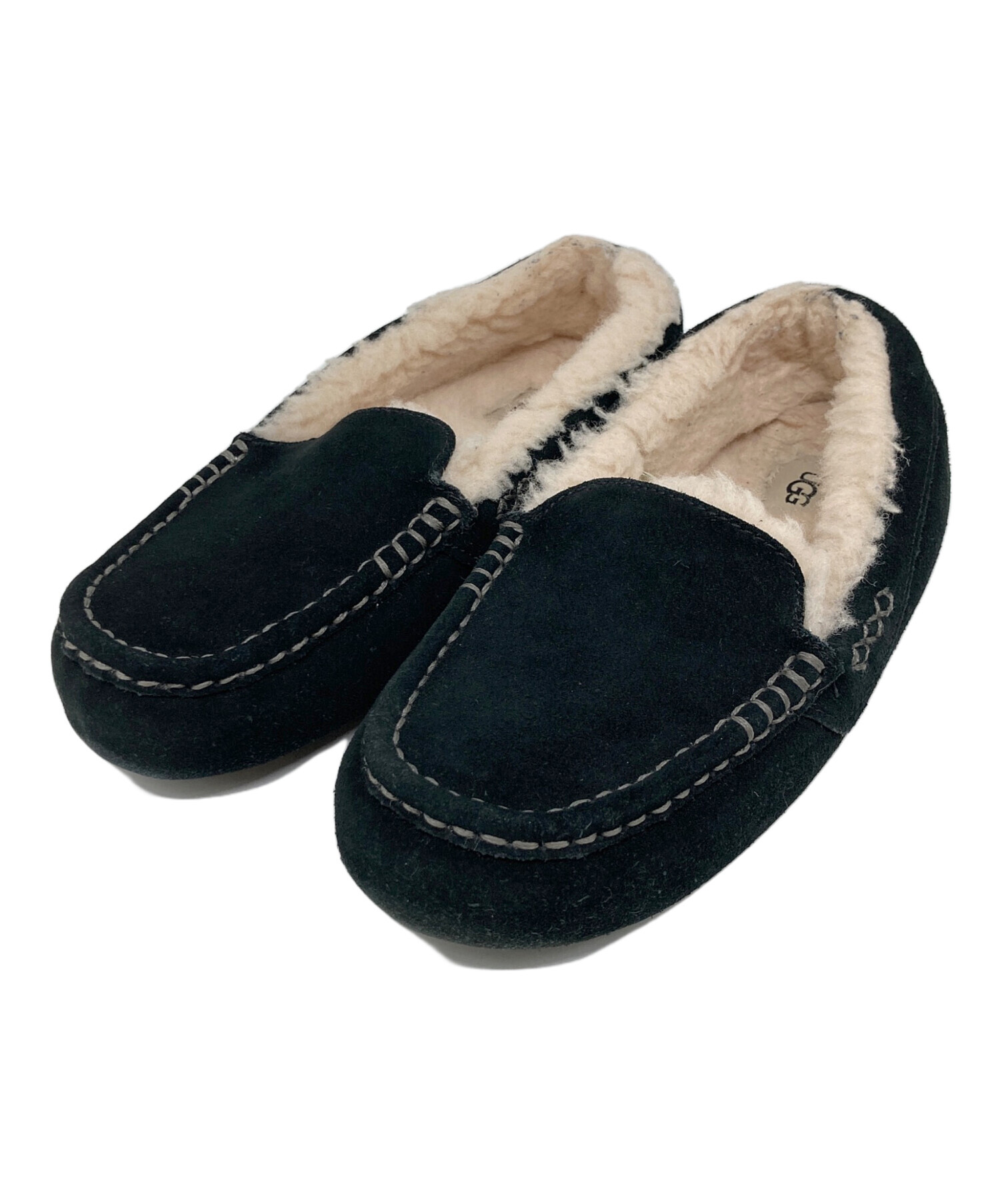 未使用品 UGG アンスレー モカシン BLACK 中古・古着通販】UGG (アグ) Ansley/モカシンシューズ ブラック サイズ