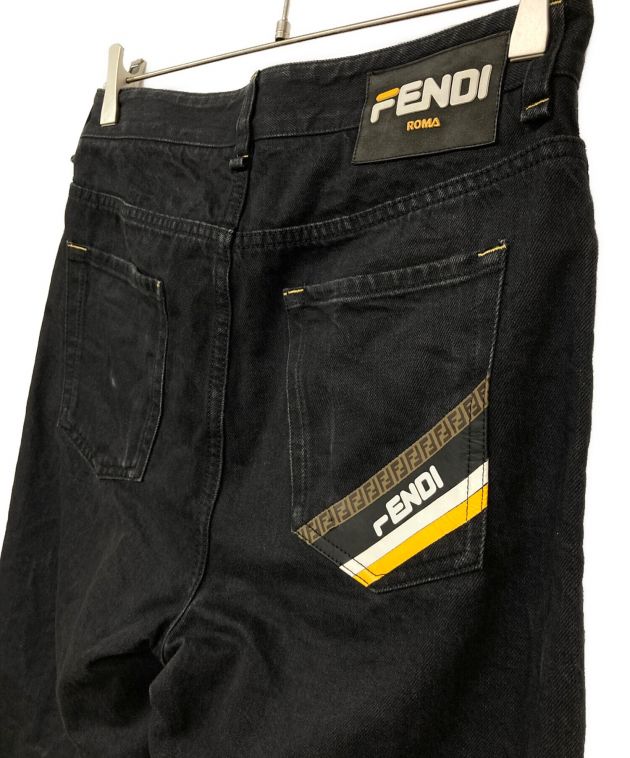 中古・古着通販】FENDI (フェンディ) FILA (フィラ) デニムパンツ 中古・古着通販】FENDI (フェンディ) FILA (フィラ) デニムパンツ