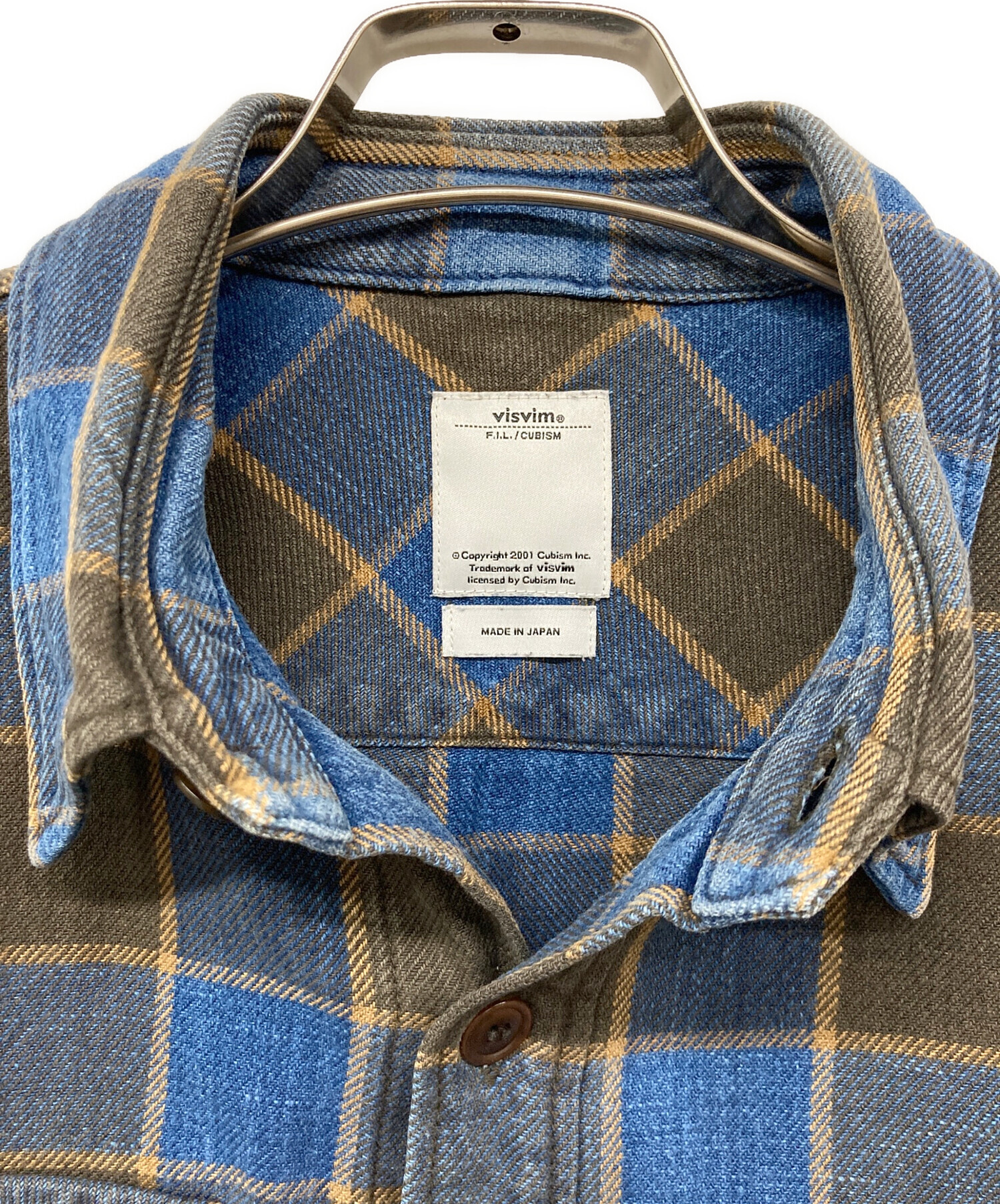 中古・古着通販】VISVIM (ビズビム) ネルシャツ ブルー サイズ:2 