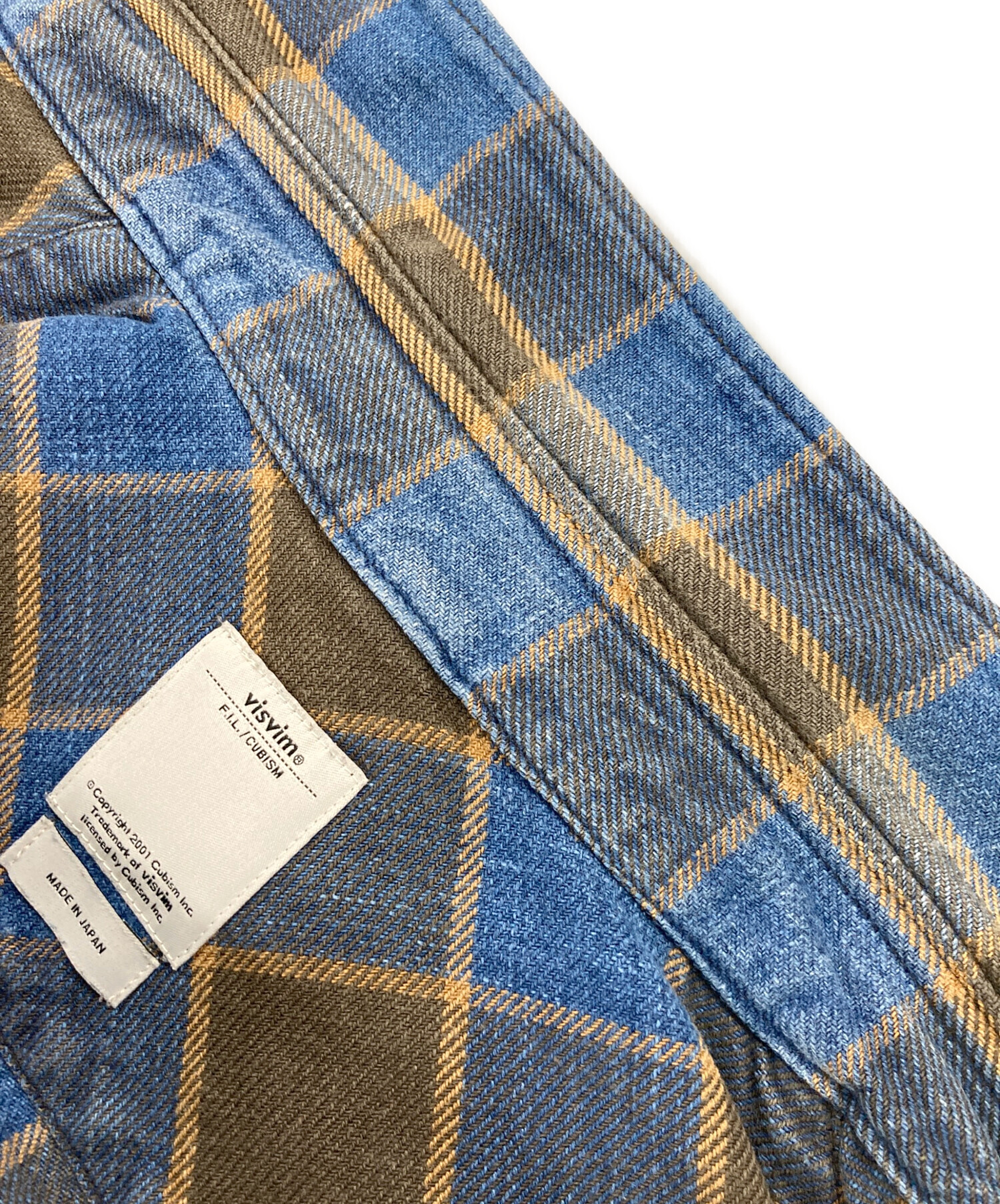 中古・古着通販】VISVIM (ビズビム) ネルシャツ ブルー サイズ:2 