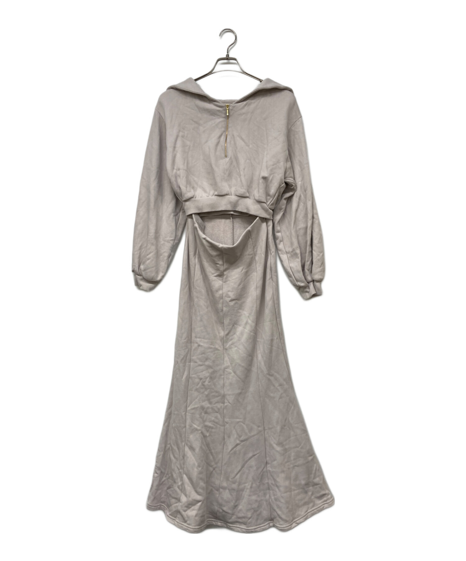 中古・古着通販】HER LIP TO (ハーリップトゥ) Half Zip Sweat Dress