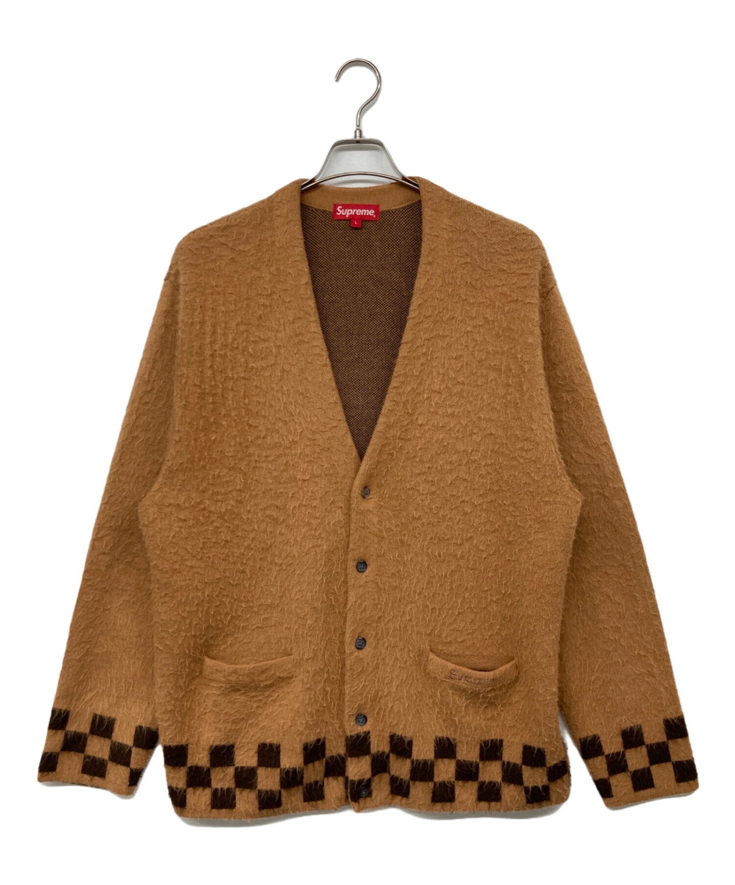 supreme Brushed Checkerboard Cardigan Supreme Brushed Checkerboard