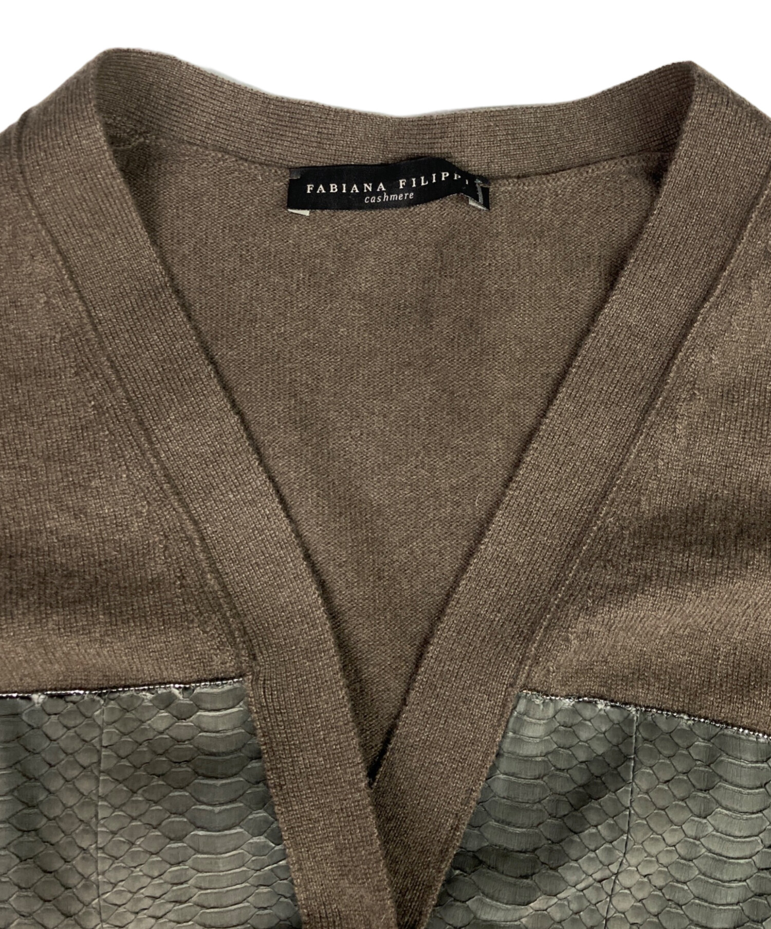 FABIANA FILIPPI ファビアナフィリッピ コットン リブ カーディガン